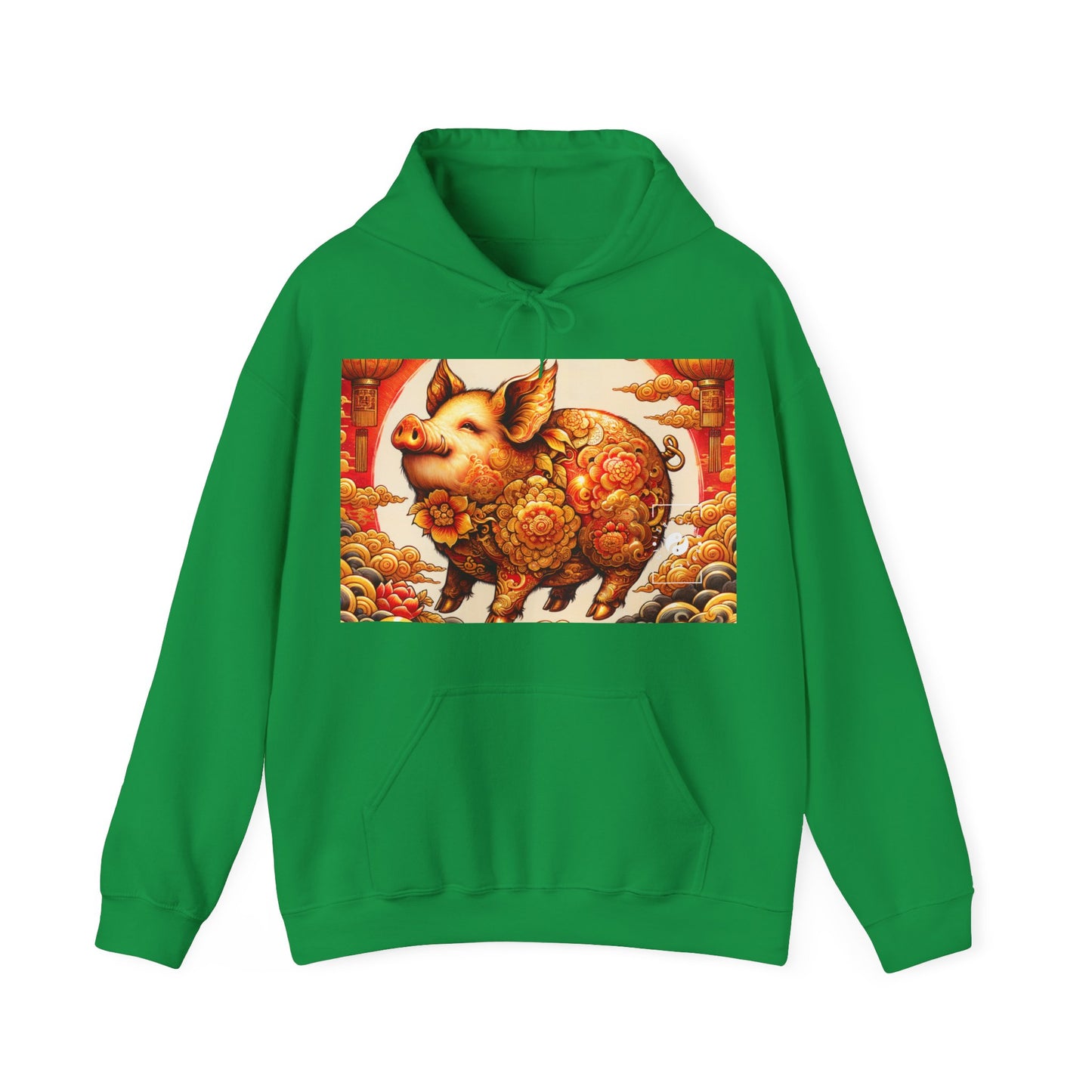 "Golden Prosperity: The Divine Boar Celebration" - Hoodie