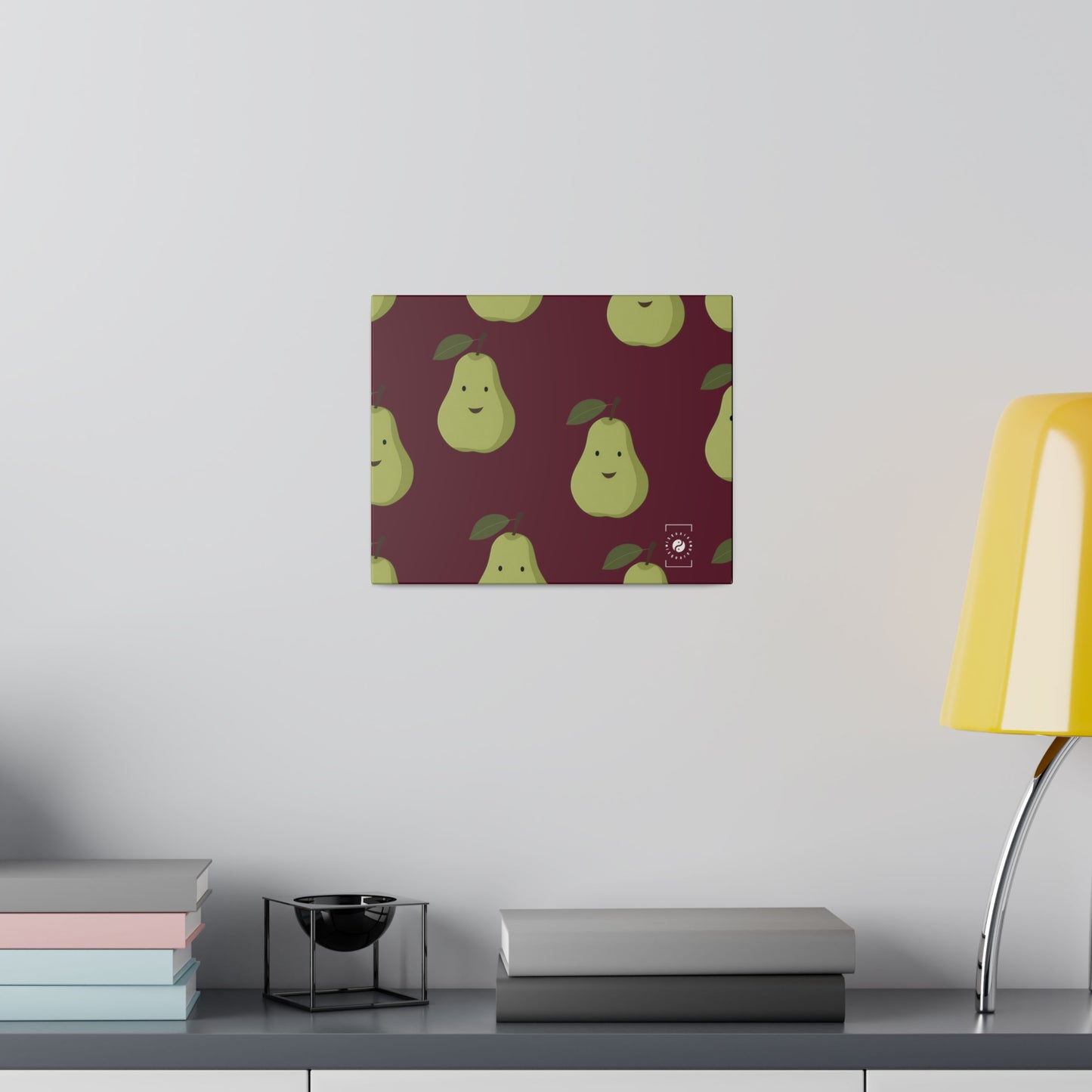 #60182D Deep Siena + Pear - Art Print Canvas