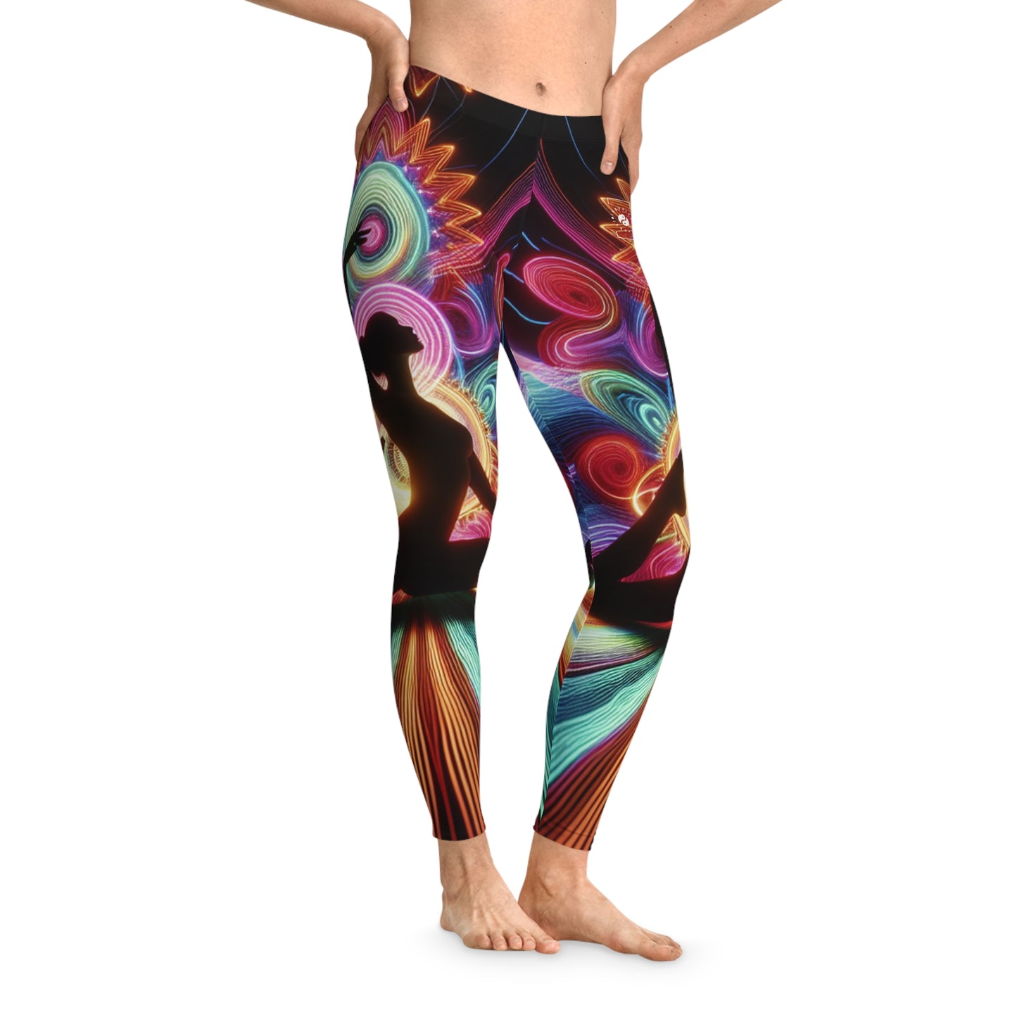 "Neon Zenith: Chromatic Balance" - Unisex Tights