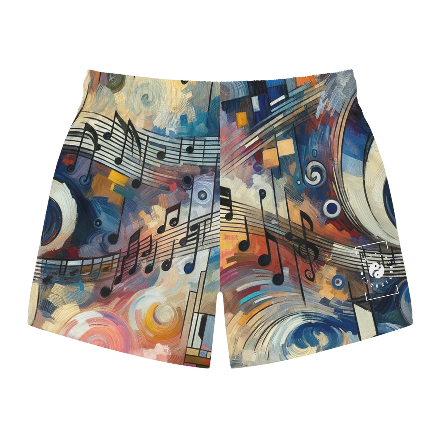 "Melodic Abstraction: Kandinsky's Symphony" - Swim Trunks for Men