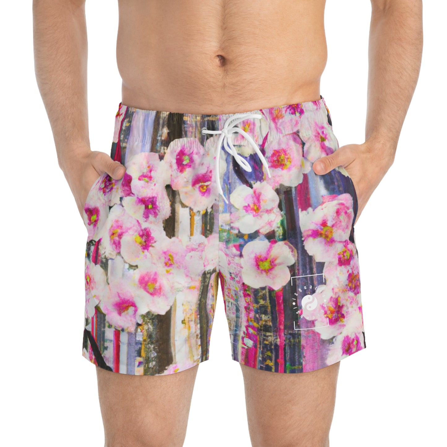 Abstract Bloom 05 - Swim Trunks for Men