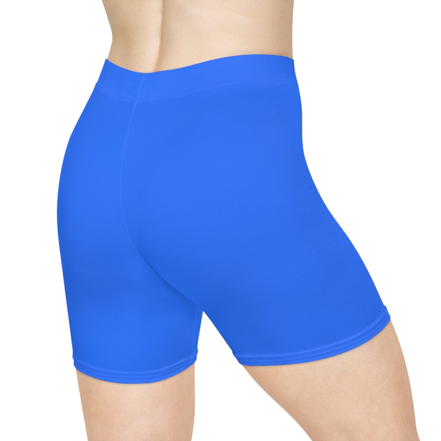 #2C75FF Bleu électrique - Short de yoga chaud