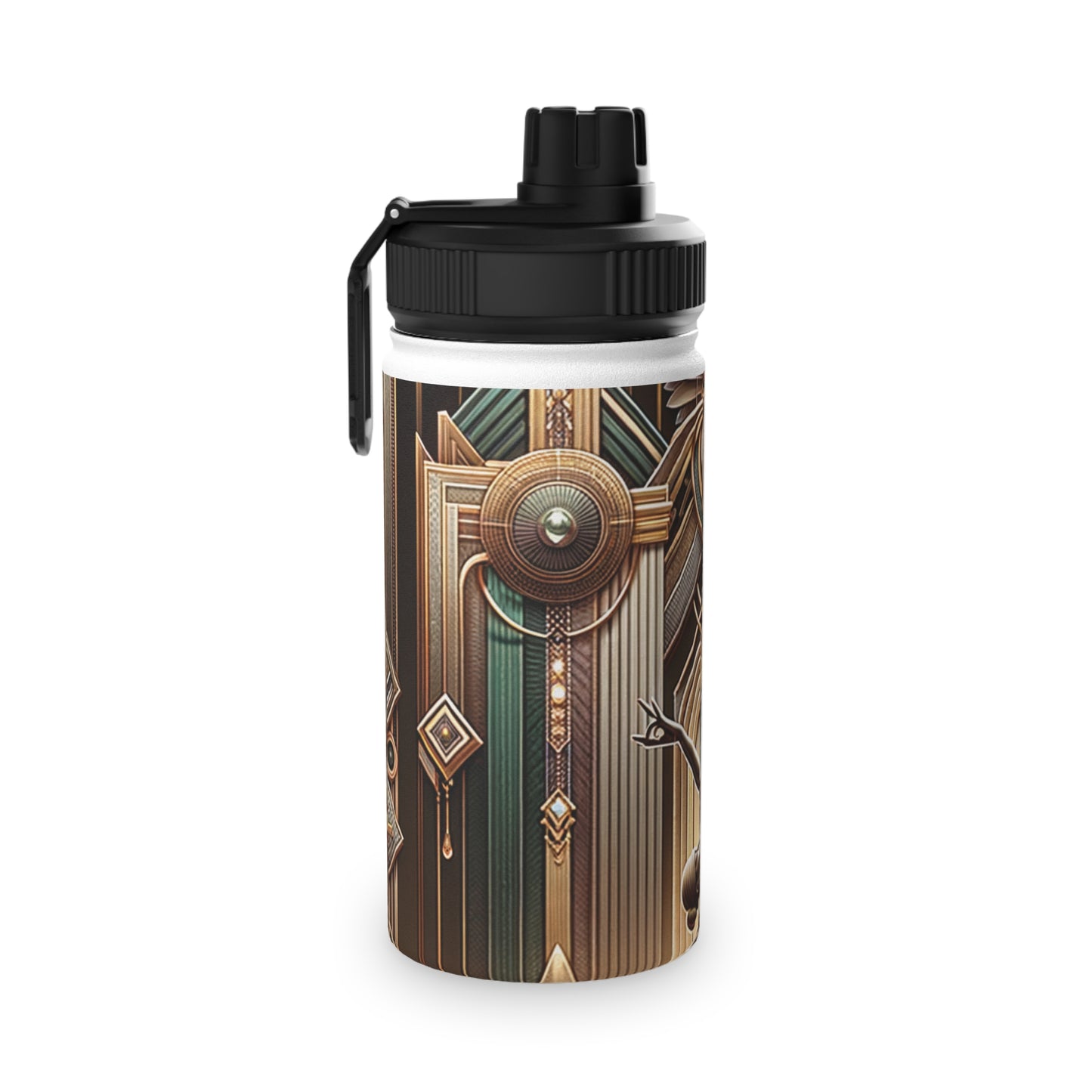 "Deco Serenity: A Fusion of Opulence and Zen" - Sports Water Bottle