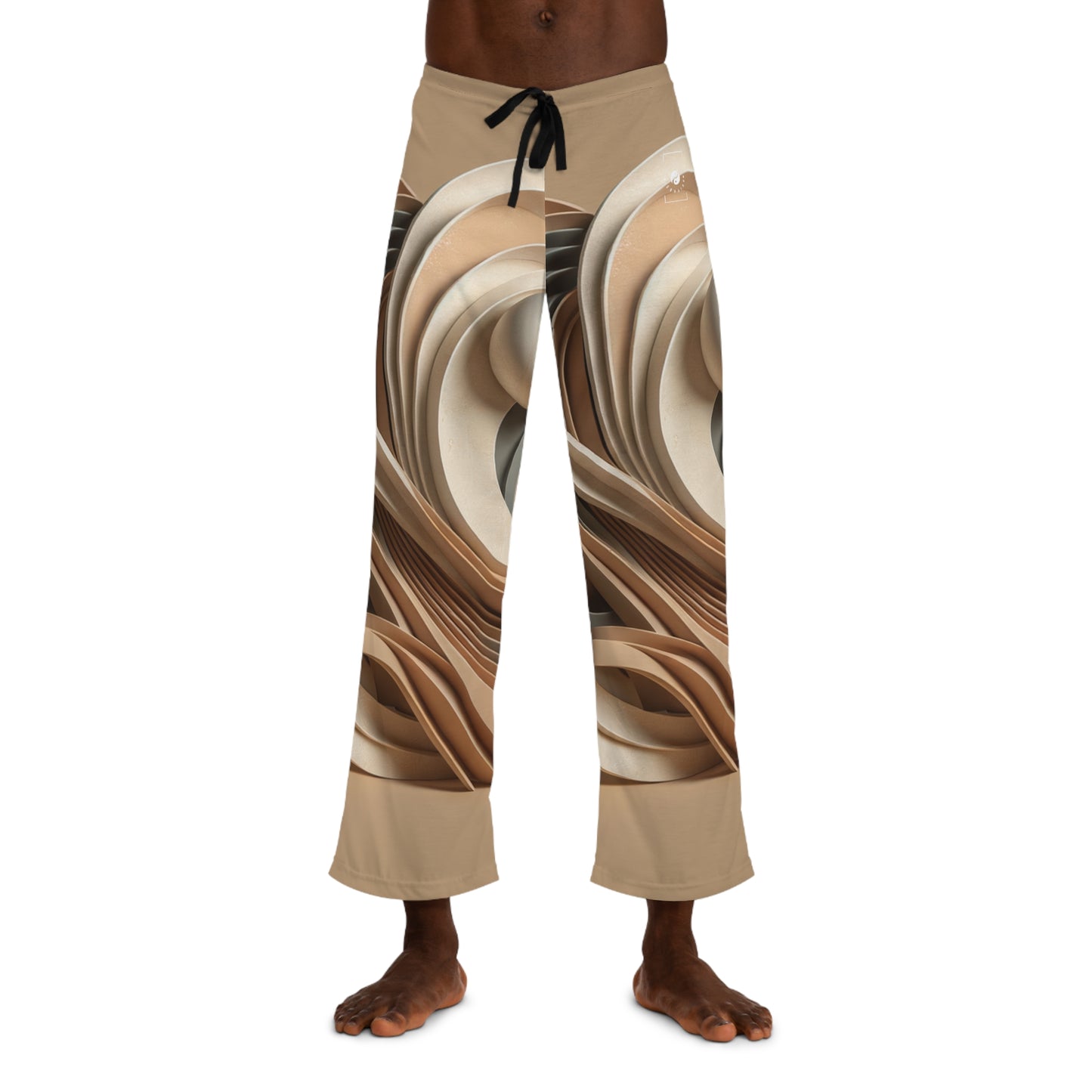 « Hepworth Hues : An Earth Tone Symphony » - pantalons de détente pour hommes