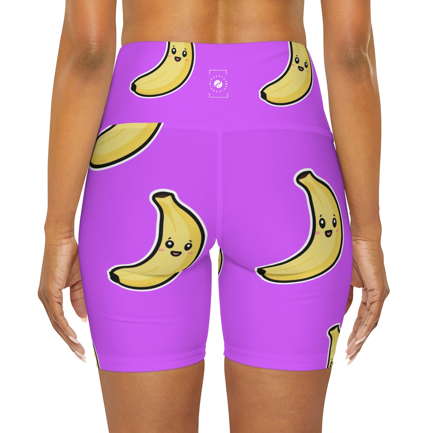 #D65BFF Purple + Banana - shorts