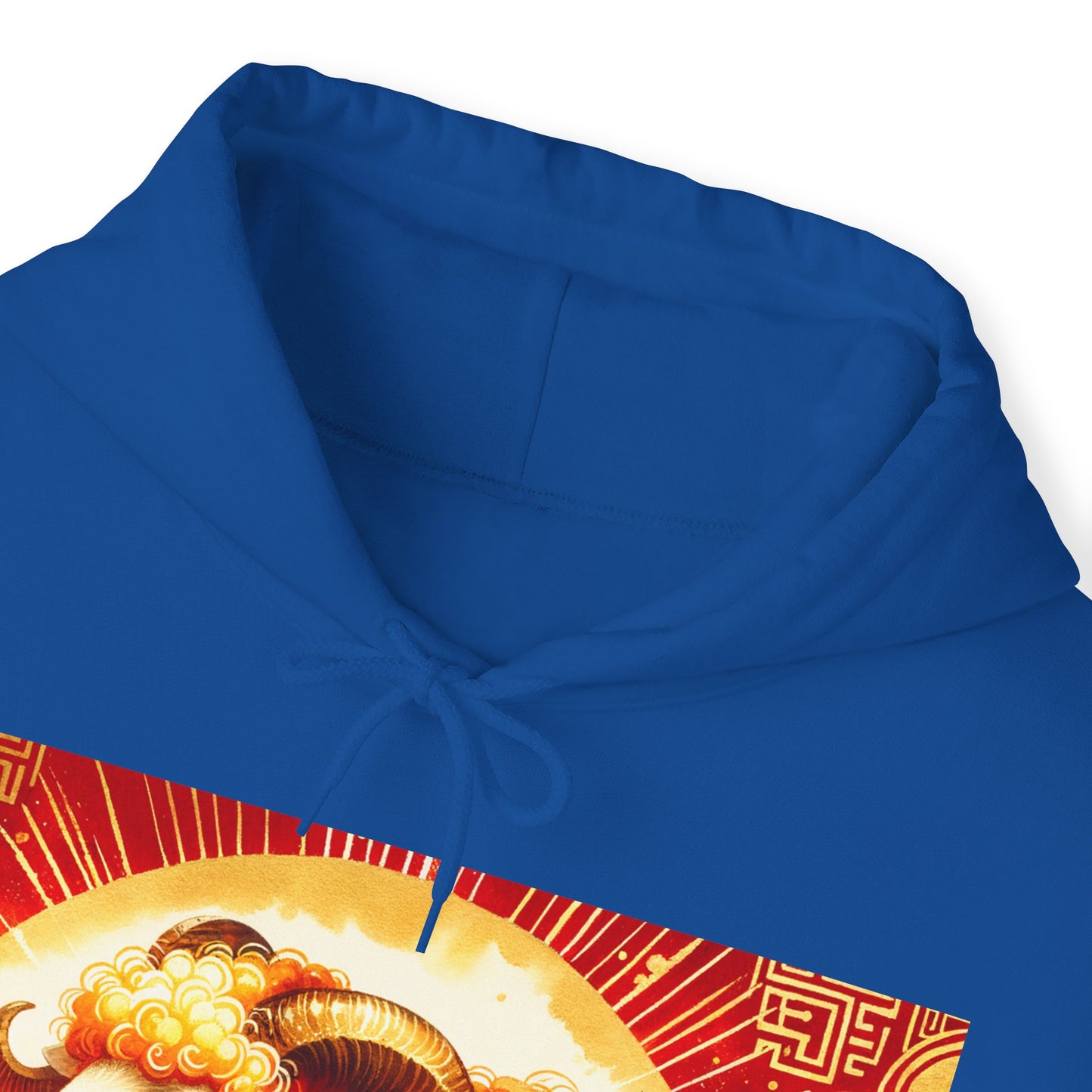 "Auspicious Gold of Divine Ewe: A Lunar New Year Revelry" - Hoodie