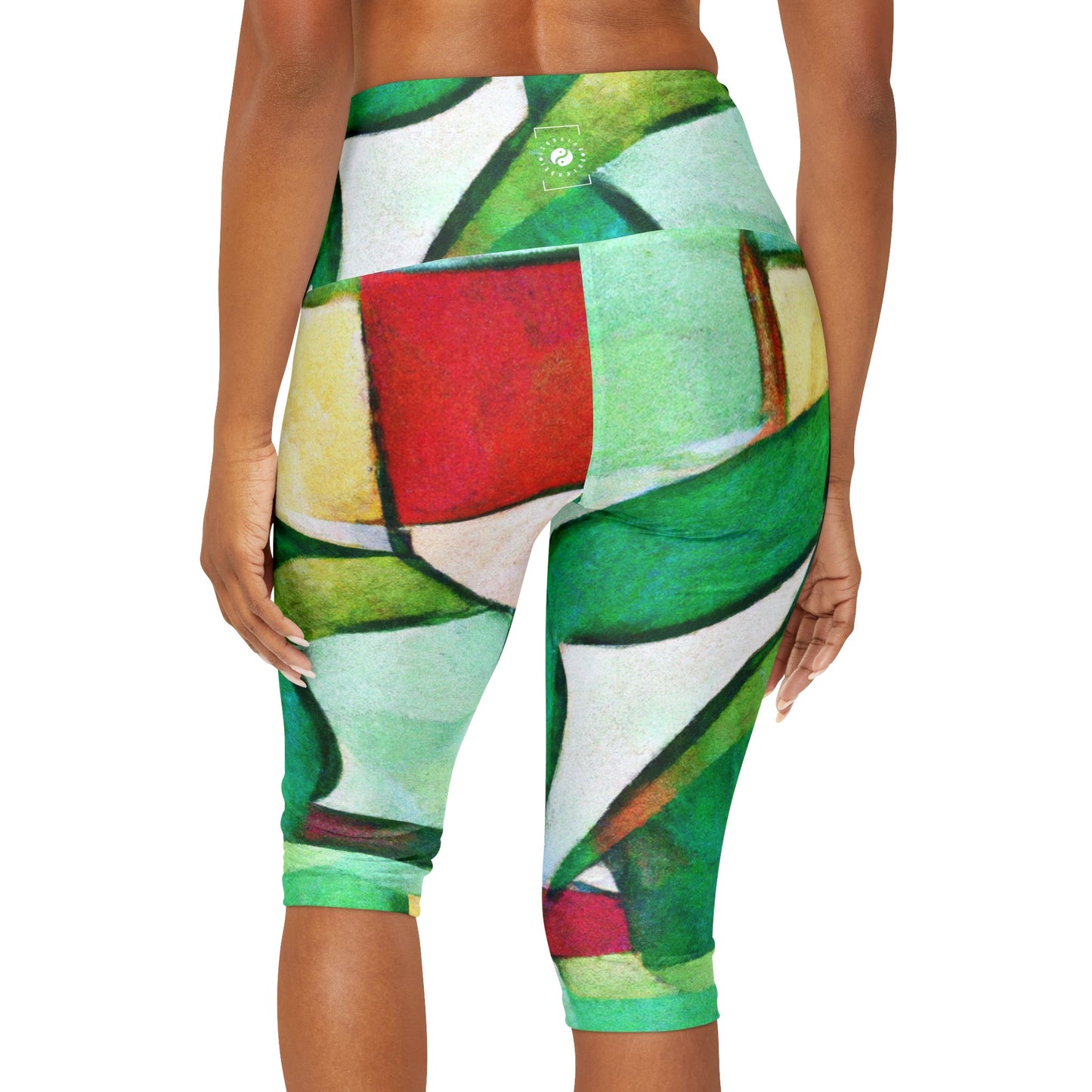 "Chromatic Arcadia" - Leggings Capri Taille Haute