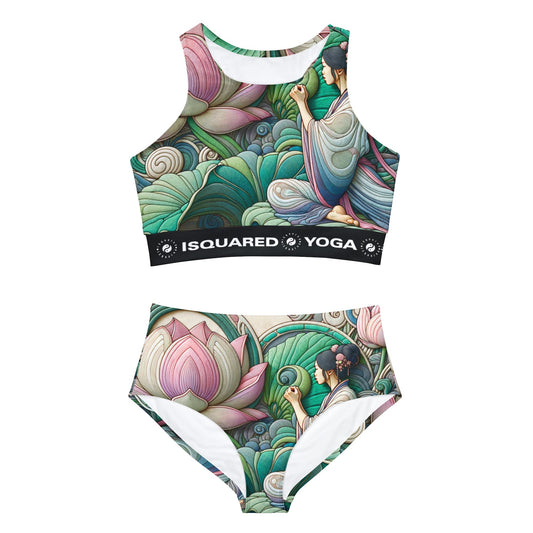 "Lotus Echo Serenity" - Hot Yoga Bikini Set