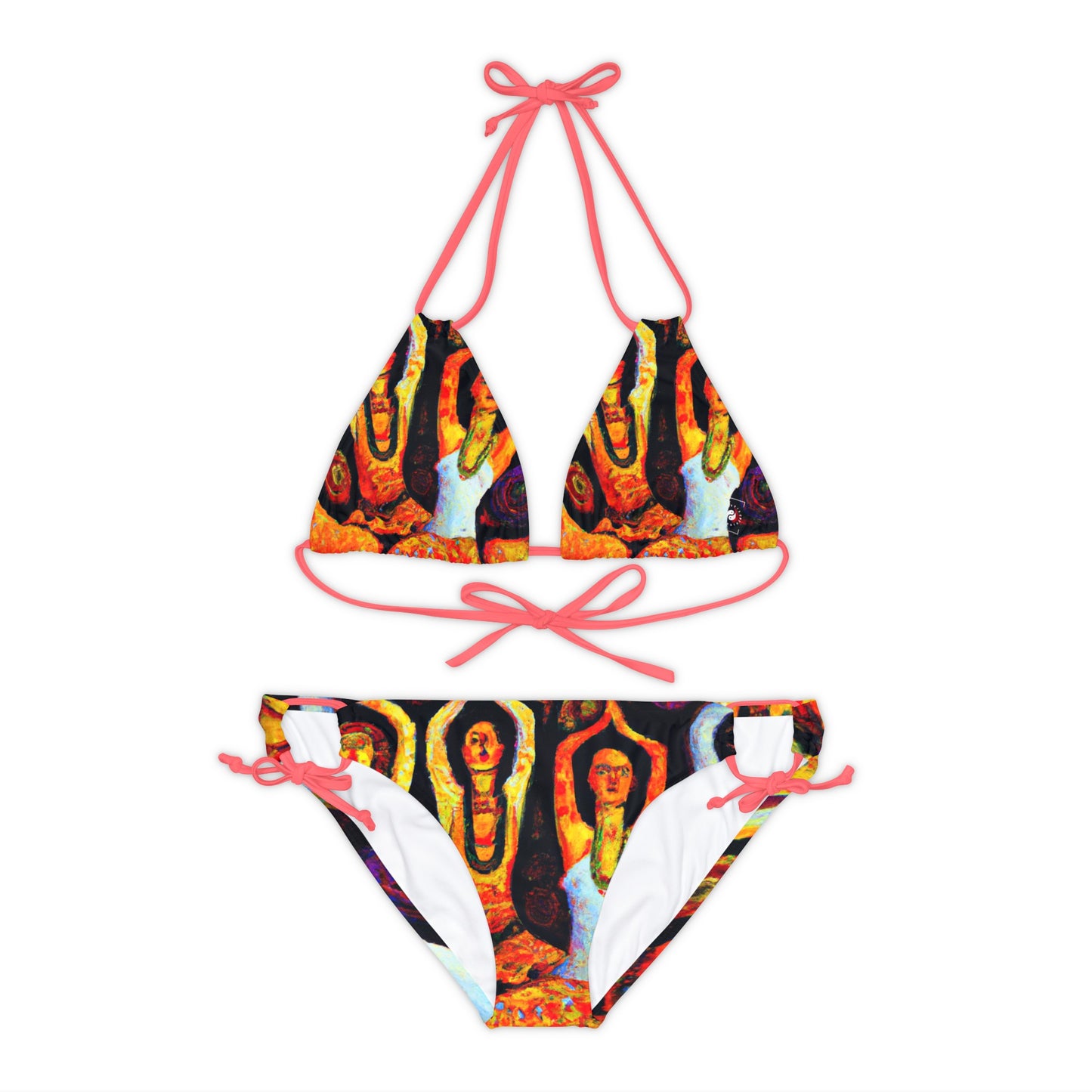 Opulent Serenity - Lace-up Bikini Set