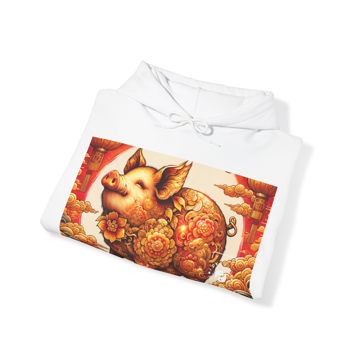 "Golden Prosperity: The Divine Boar Celebration" - Hoodie