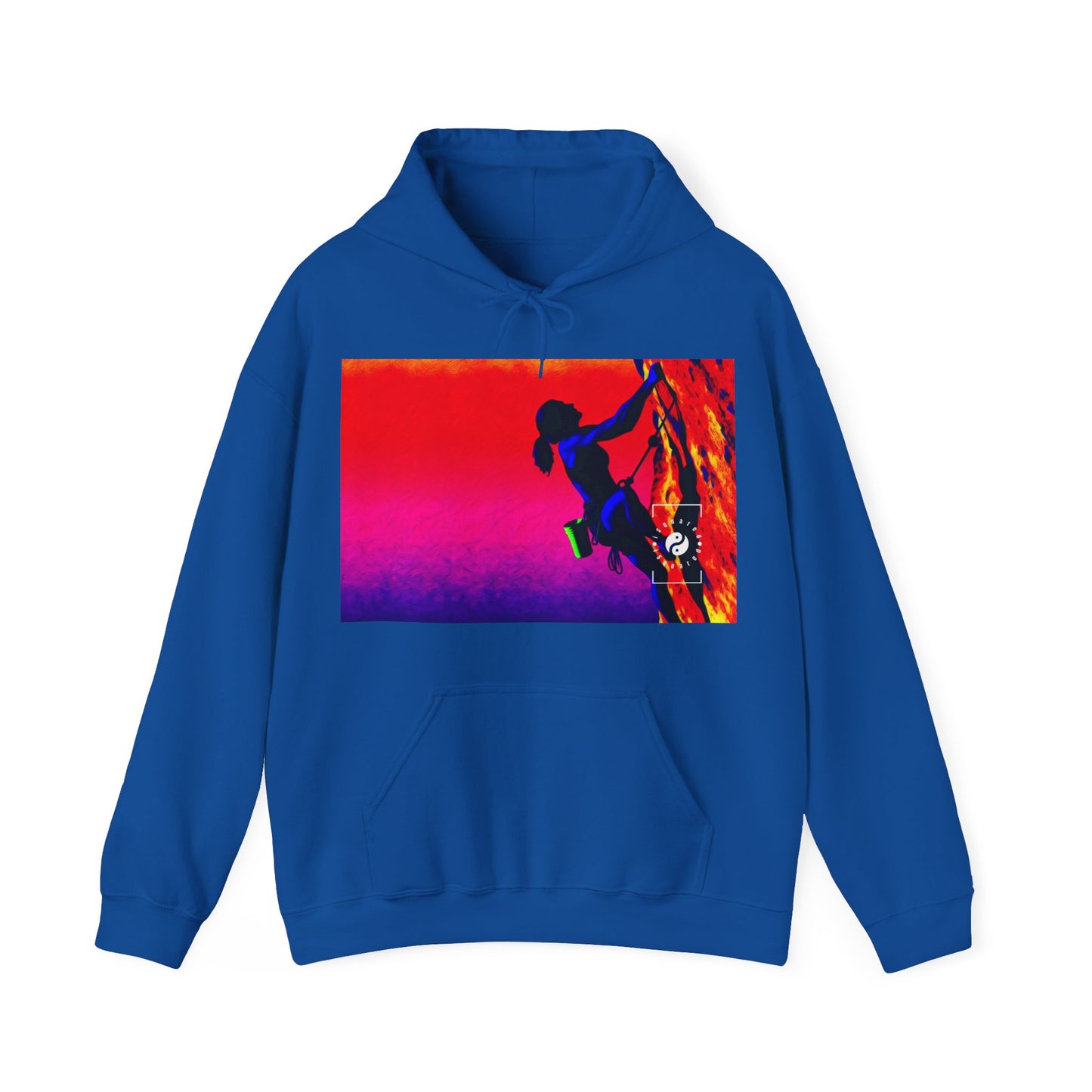 "Technicolour Ascent: The Digital Highline" - Hoodie