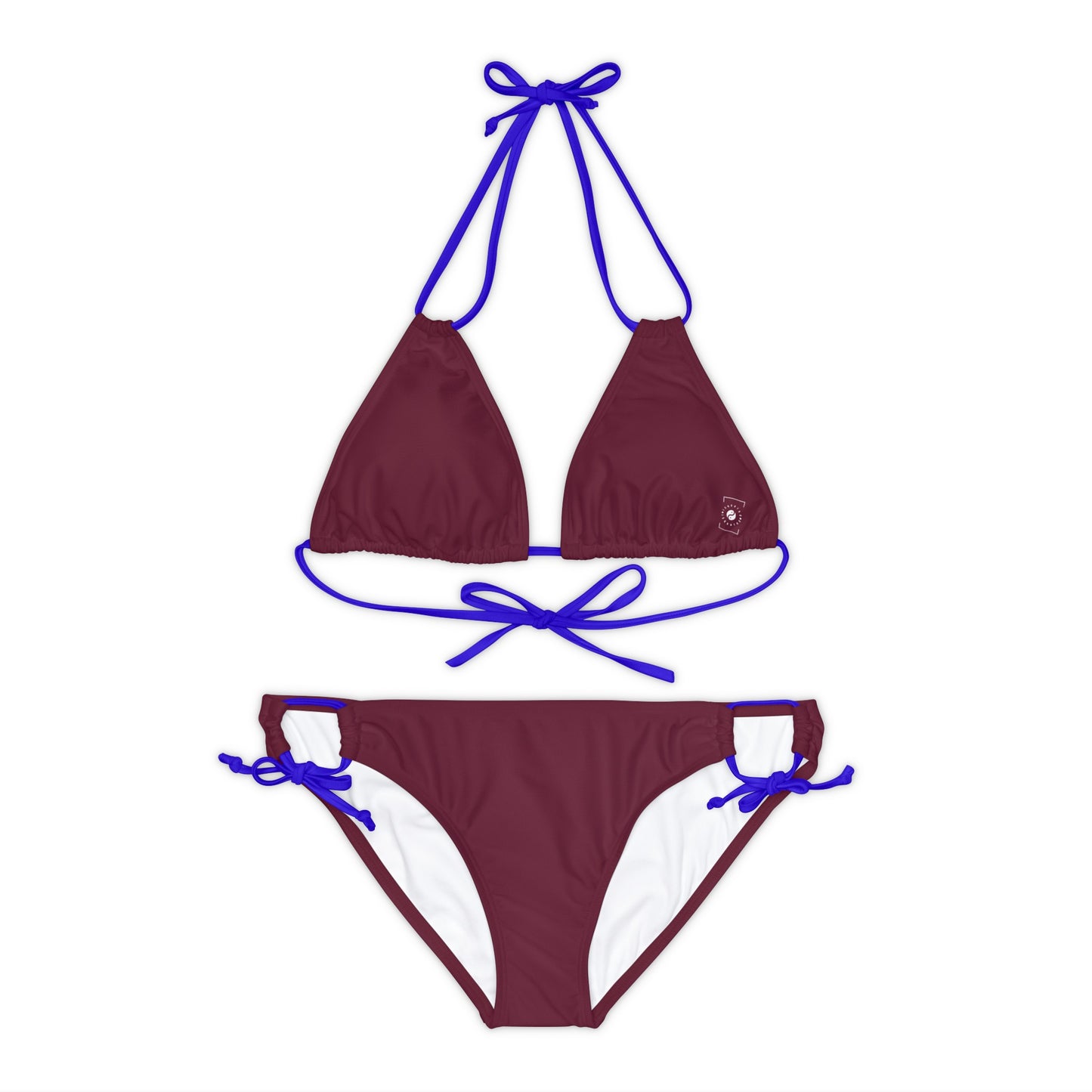 #60182D Deep Siena - Lace-up Bikini Set