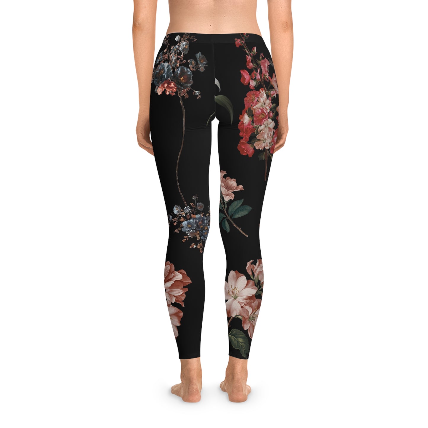 Botanicals on Black - Unisex Tights