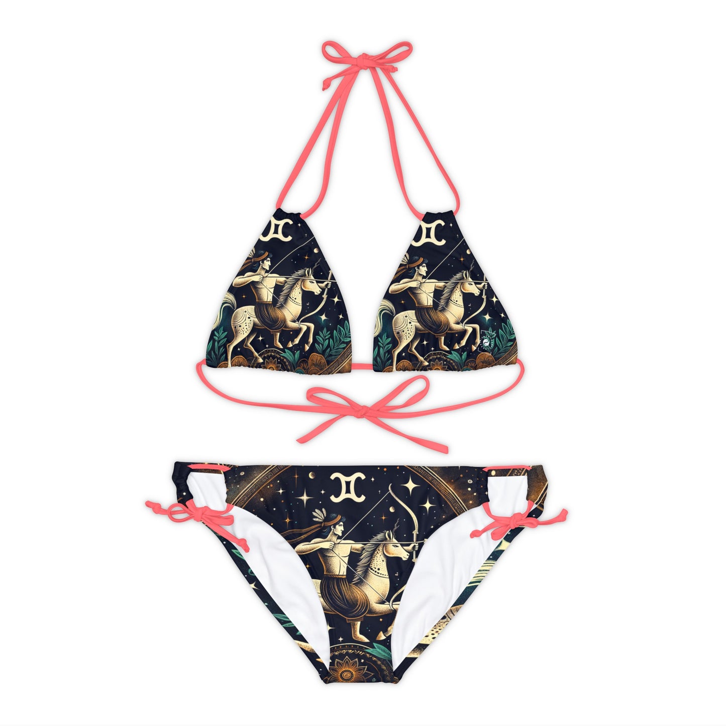 Sagittarius Emblem - Lace-up Bikini Set