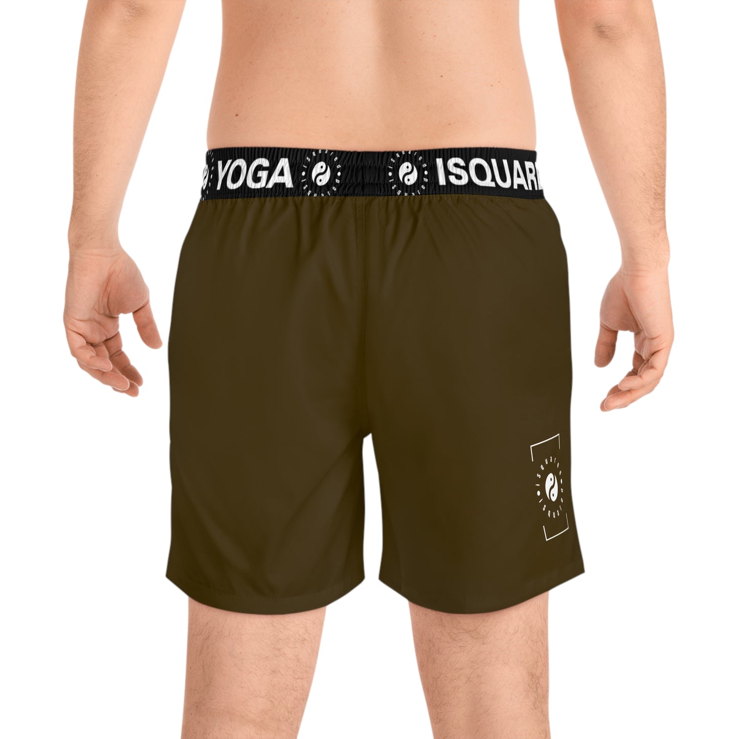 Earthy Brown - Swim Shorts (Mid-Length) for Men