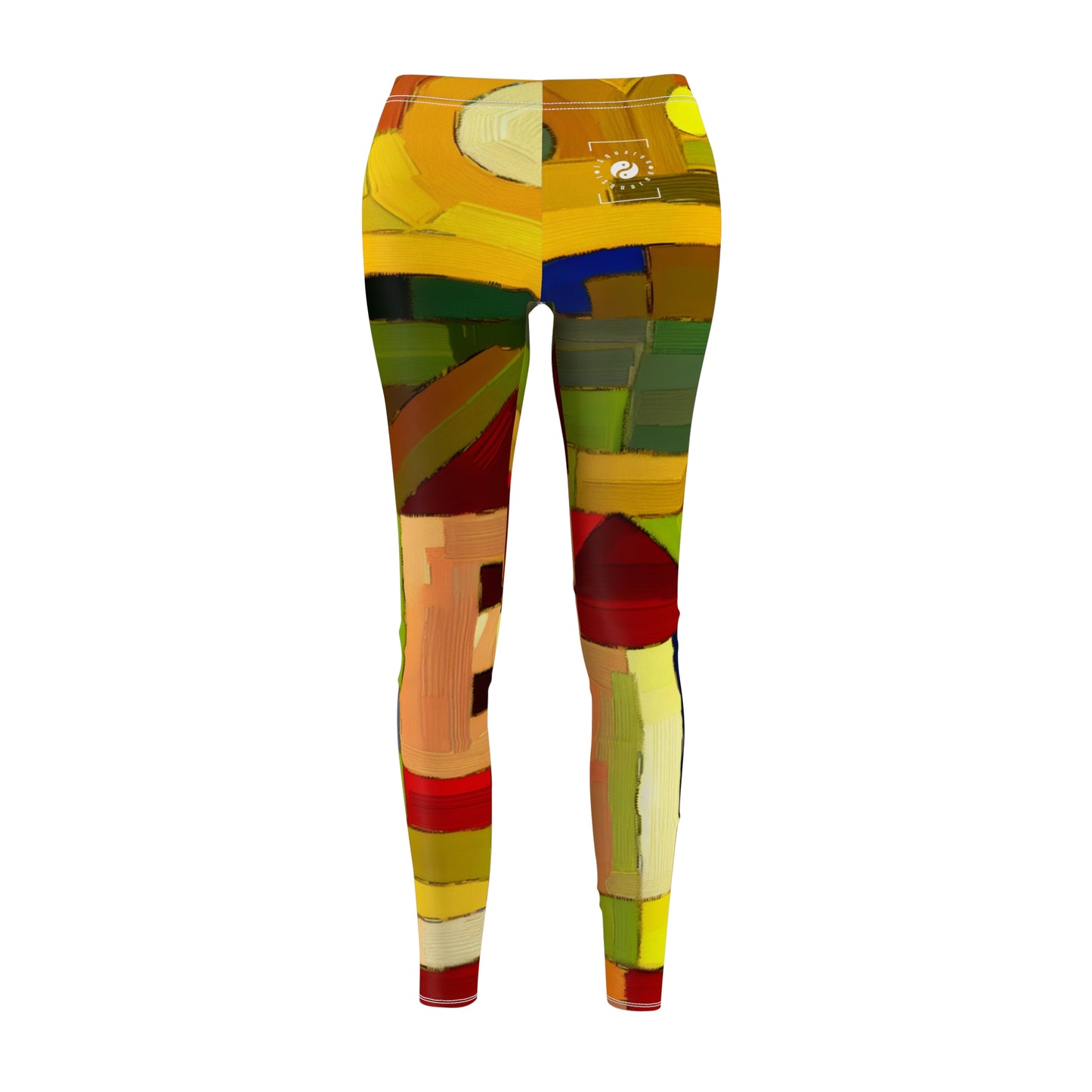 "Earthen Adobes in Hues of Hundertwasser" - Casual Leggings