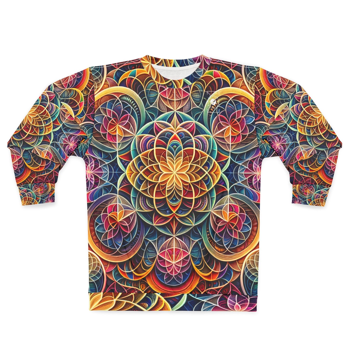"Sacred Symmetry: Infinite Radiance of Love" - Unisex Sweatshirt
