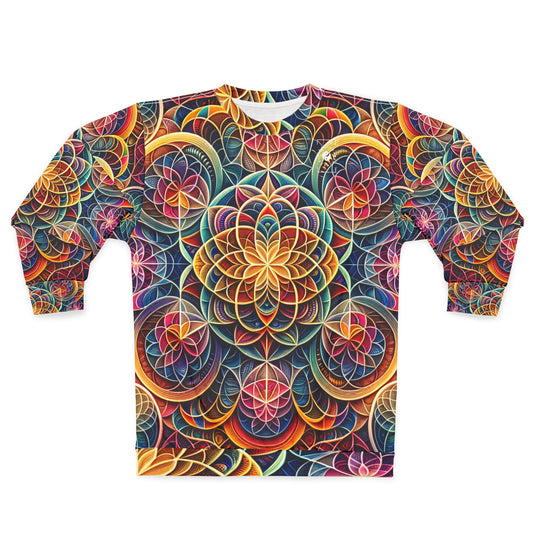 "Sacred Symmetry: Infinite Radiance of Love" - Unisex Sweatshirt