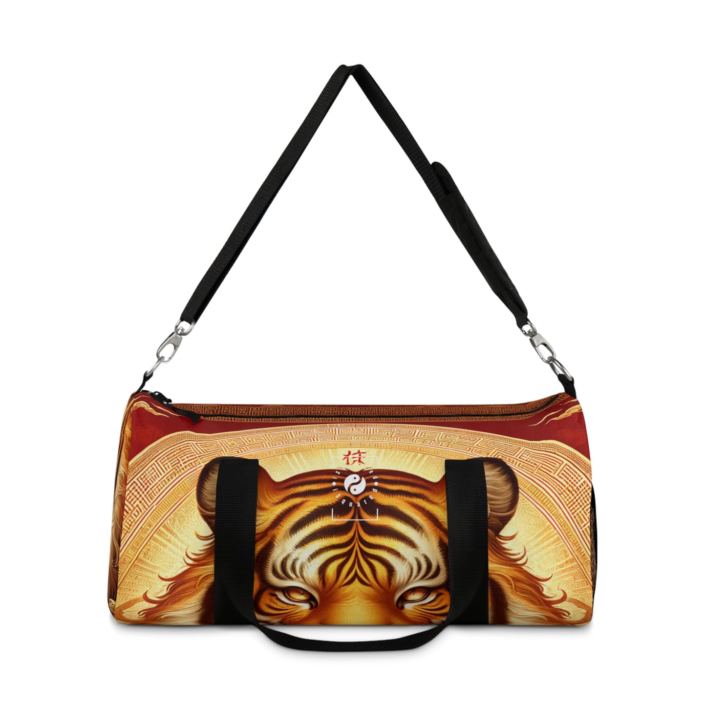 "Golden Majesty: Ascension of the Lunar Tiger" - Duffle Bag