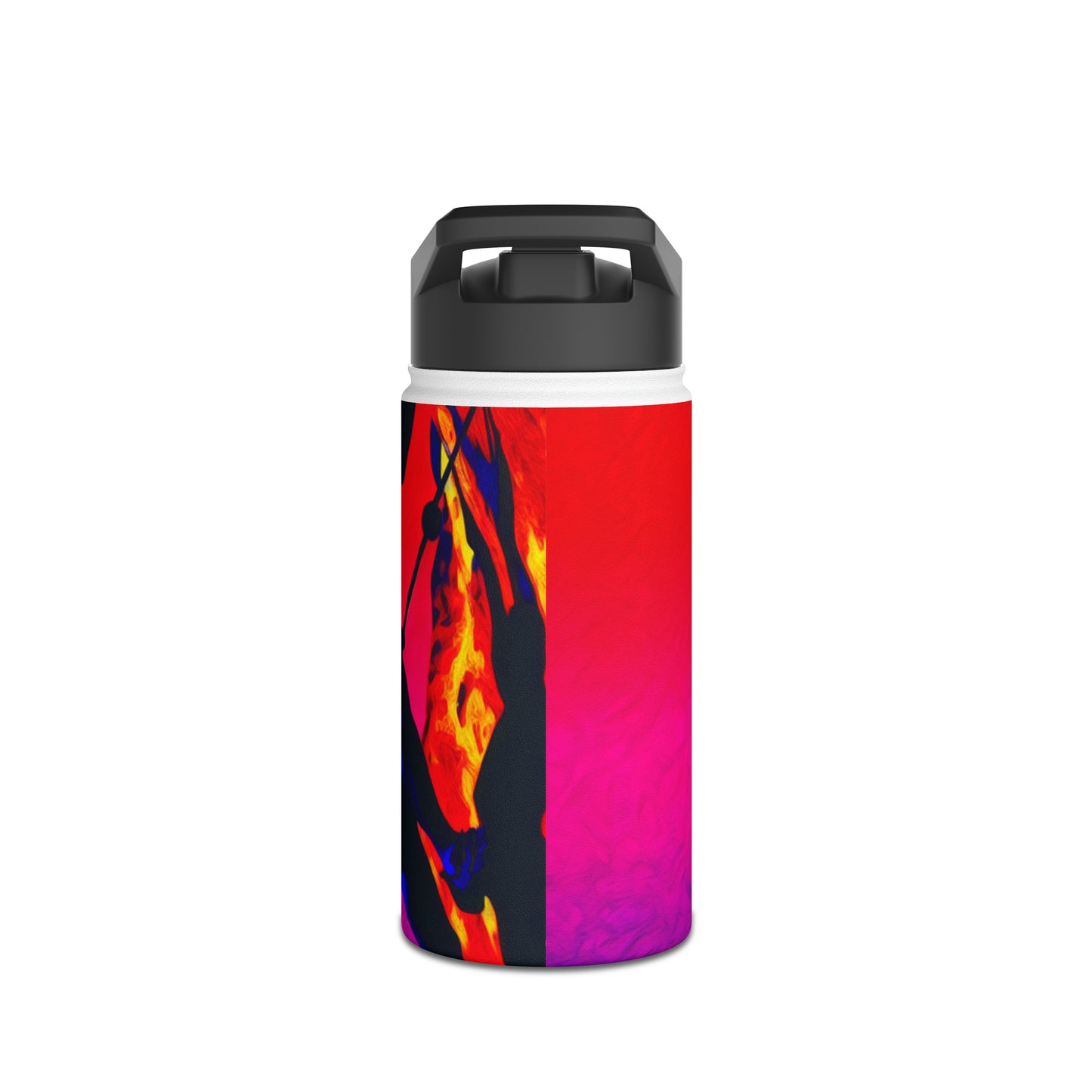 "Technicolour Ascent: The Digital Highline" - Water Bottle