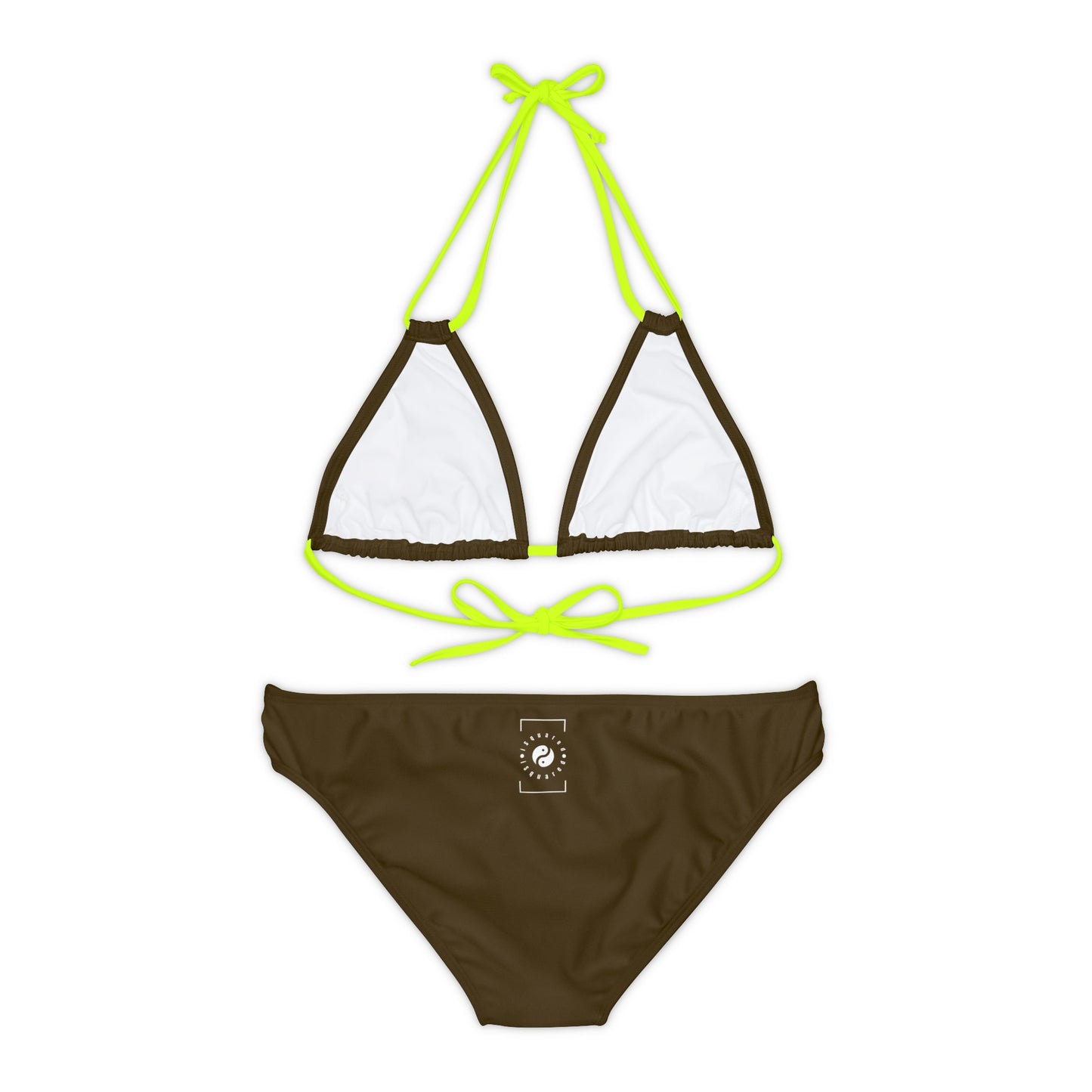 Earthy Brown - Ensemble bikini à lacets