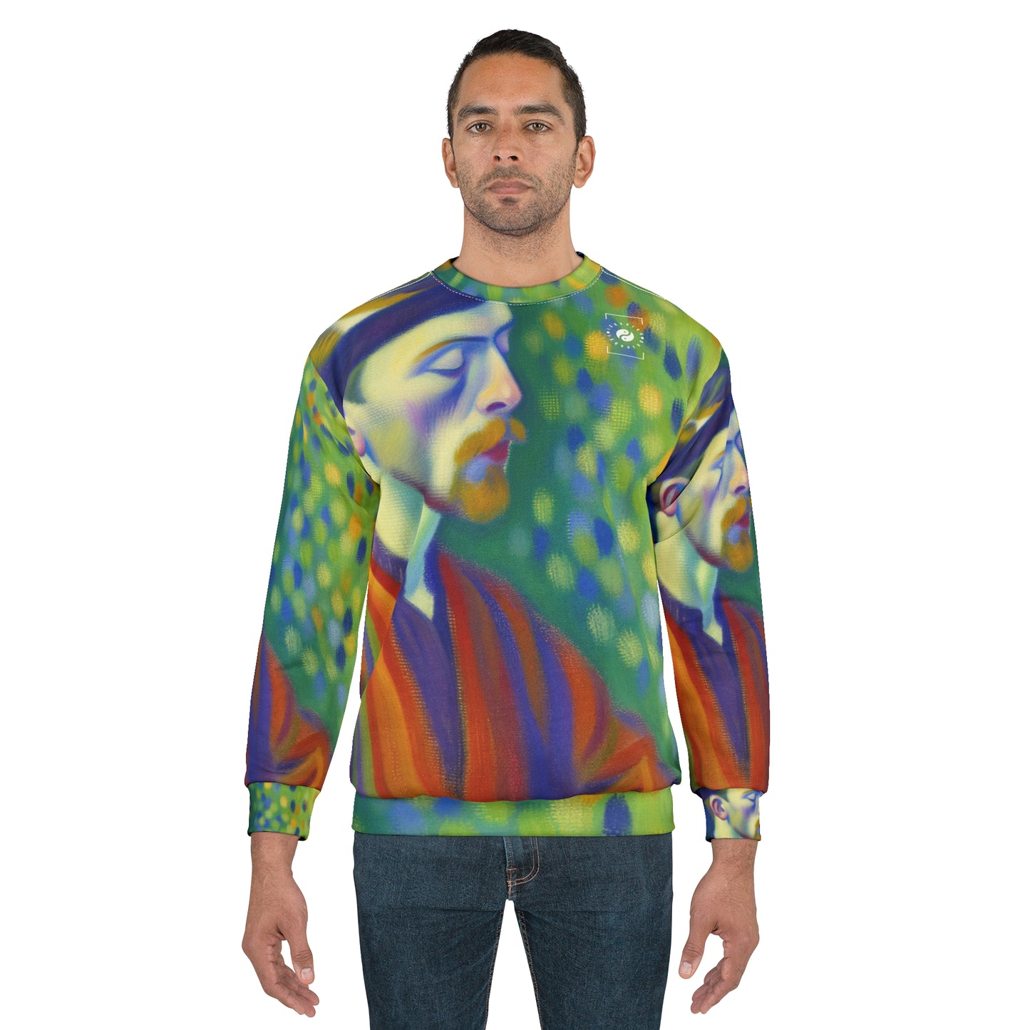 "Serene Resilience: A Frida's Solitude in hues" - Unisex Sweatshirt