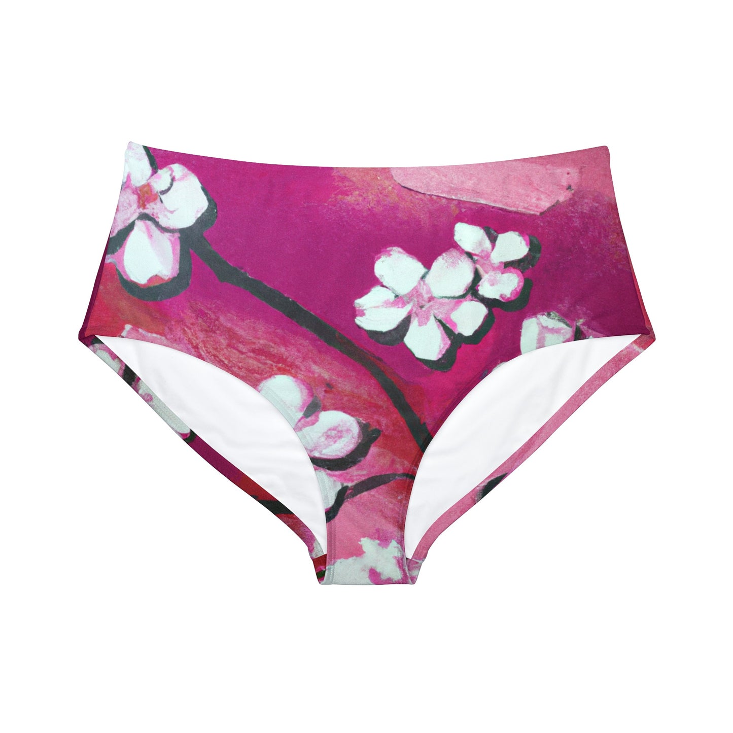 Ephemeral Blossom - Bas de bikini taille haute