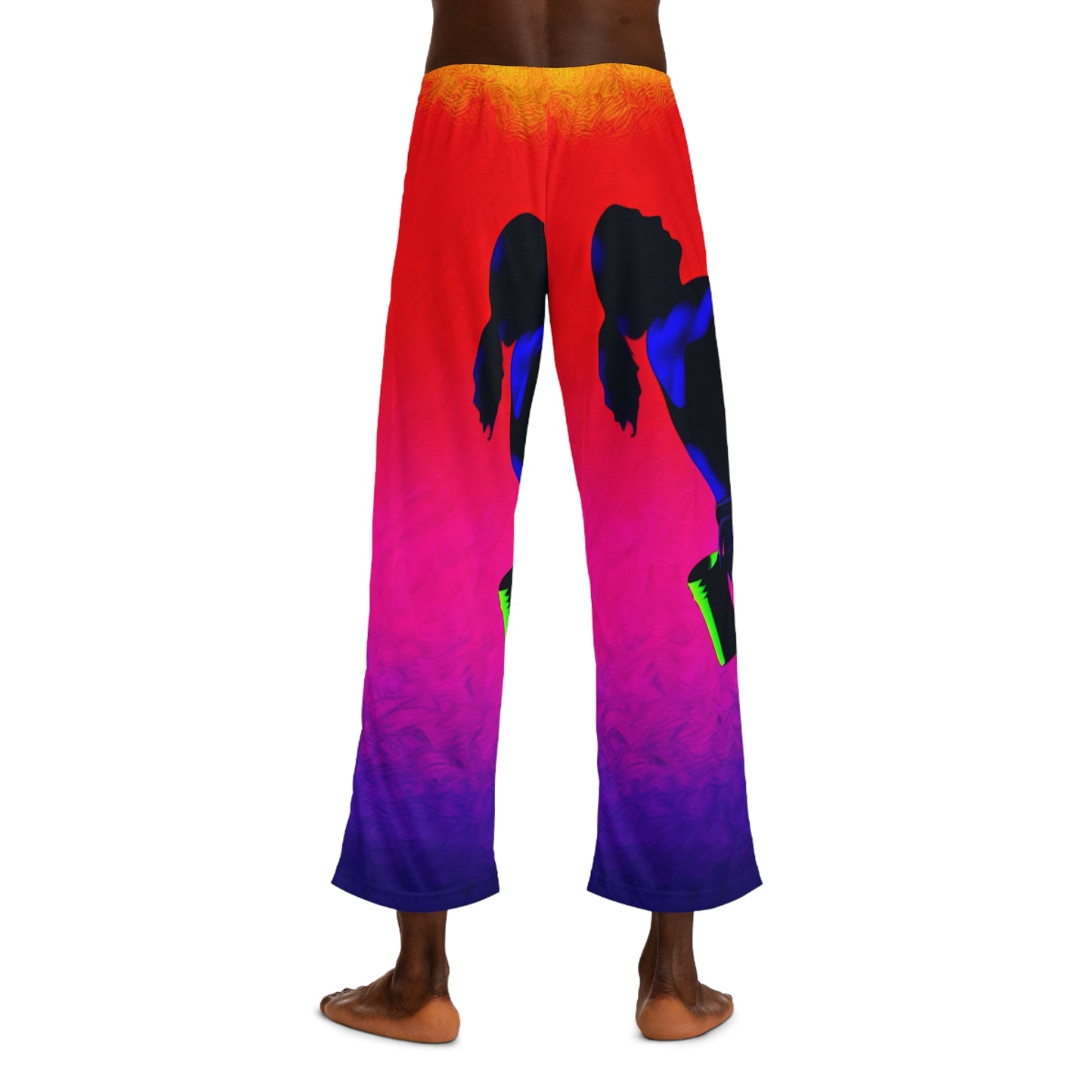 "Technicolour Ascent: The Digital Highline" - men's Lounge Pants