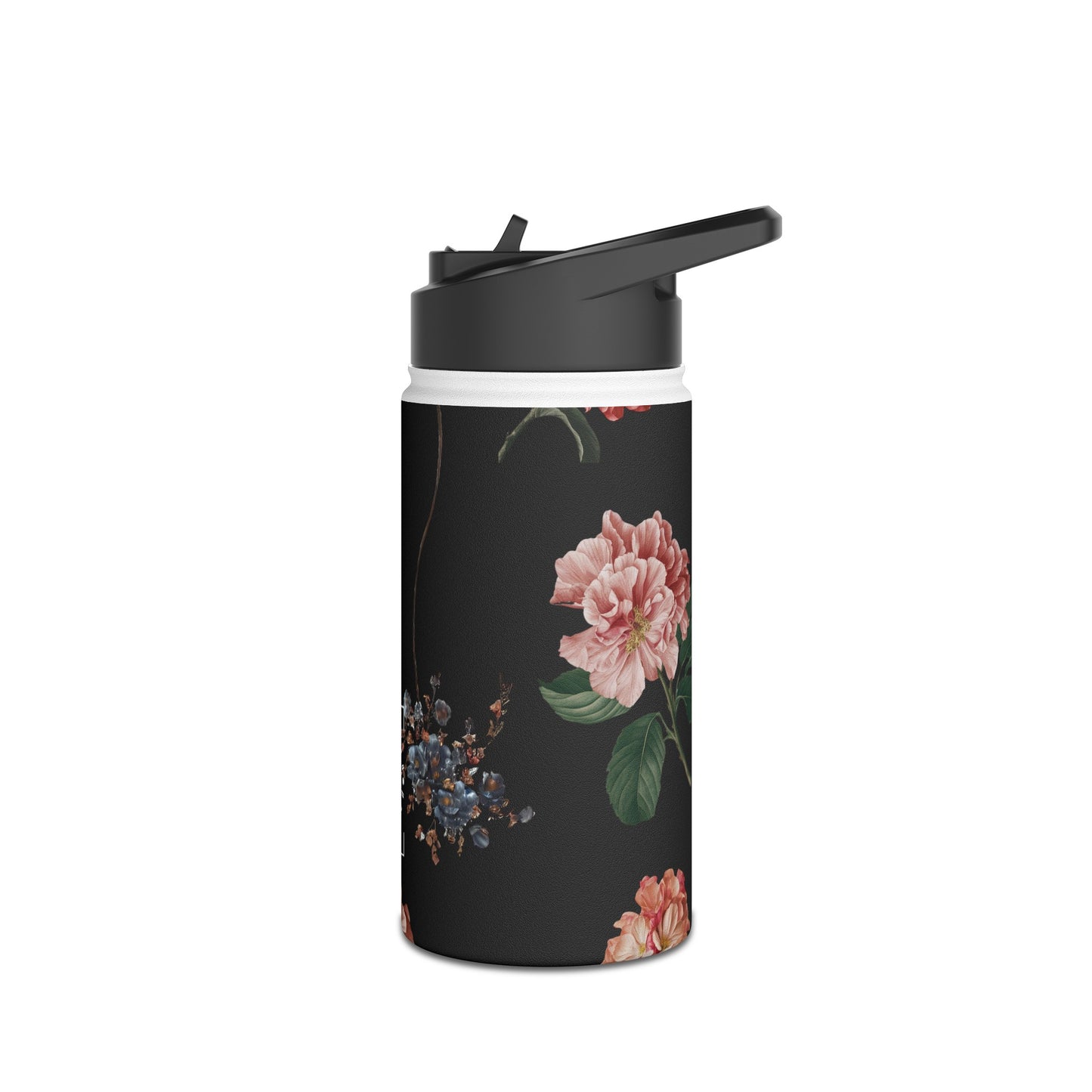 Botanicals on Black - Water Bottle