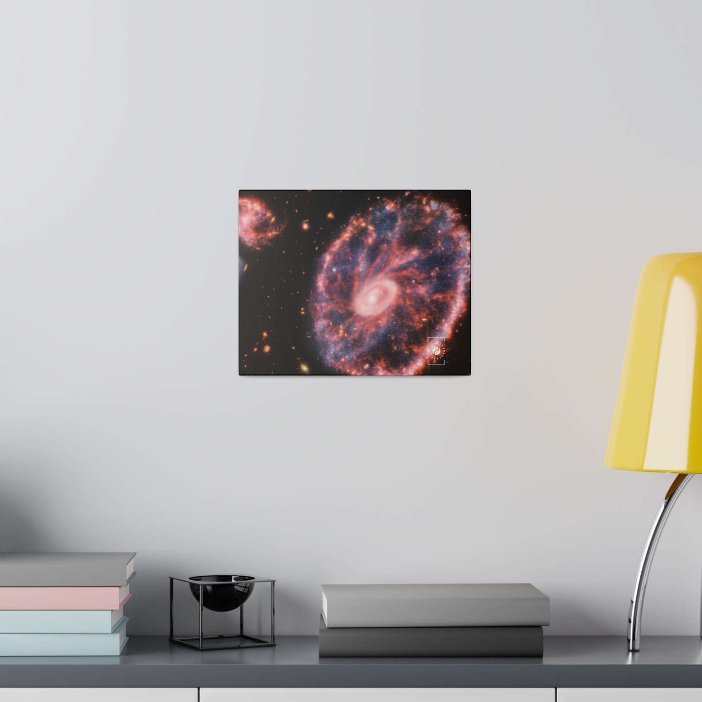 Cartwheel Galaxy (NIRCam and MIRI Composite Image) - Art Print Canvas