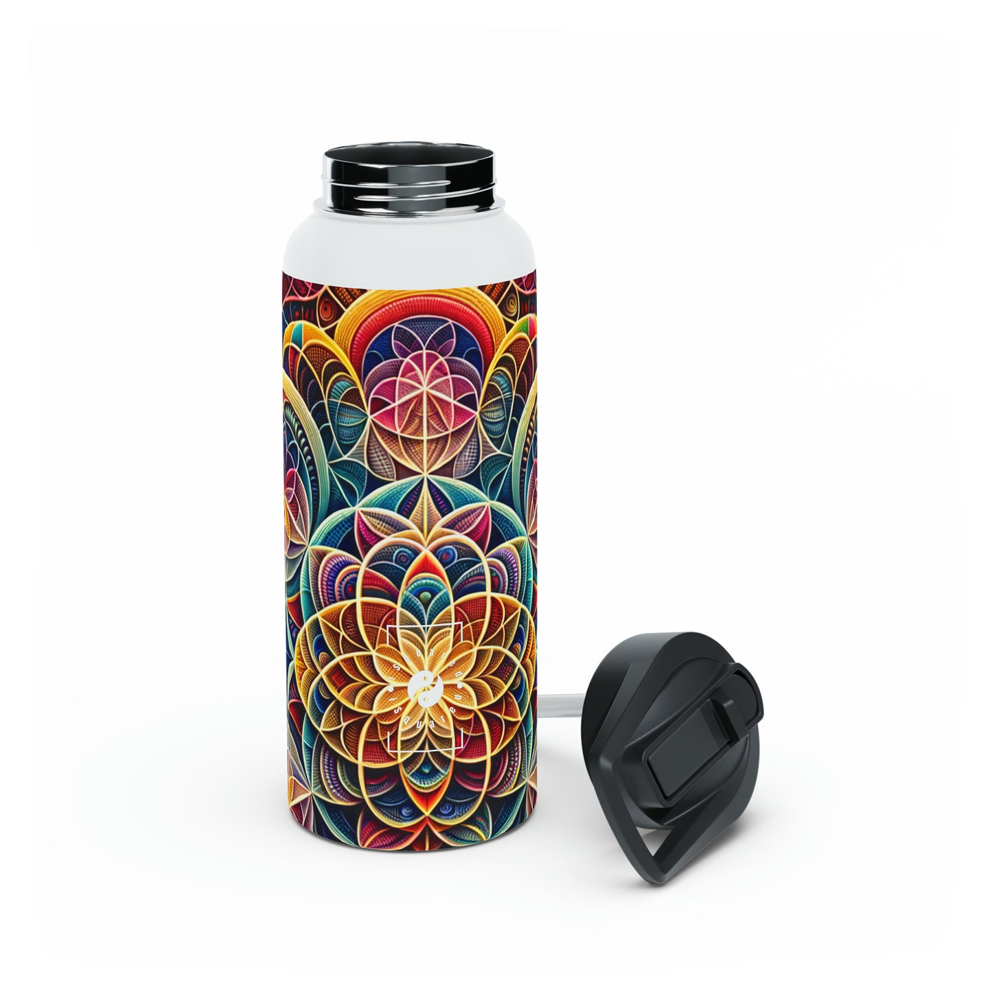 "Sacred Symmetry: Infinite Radiance of Love" - Water Bottle