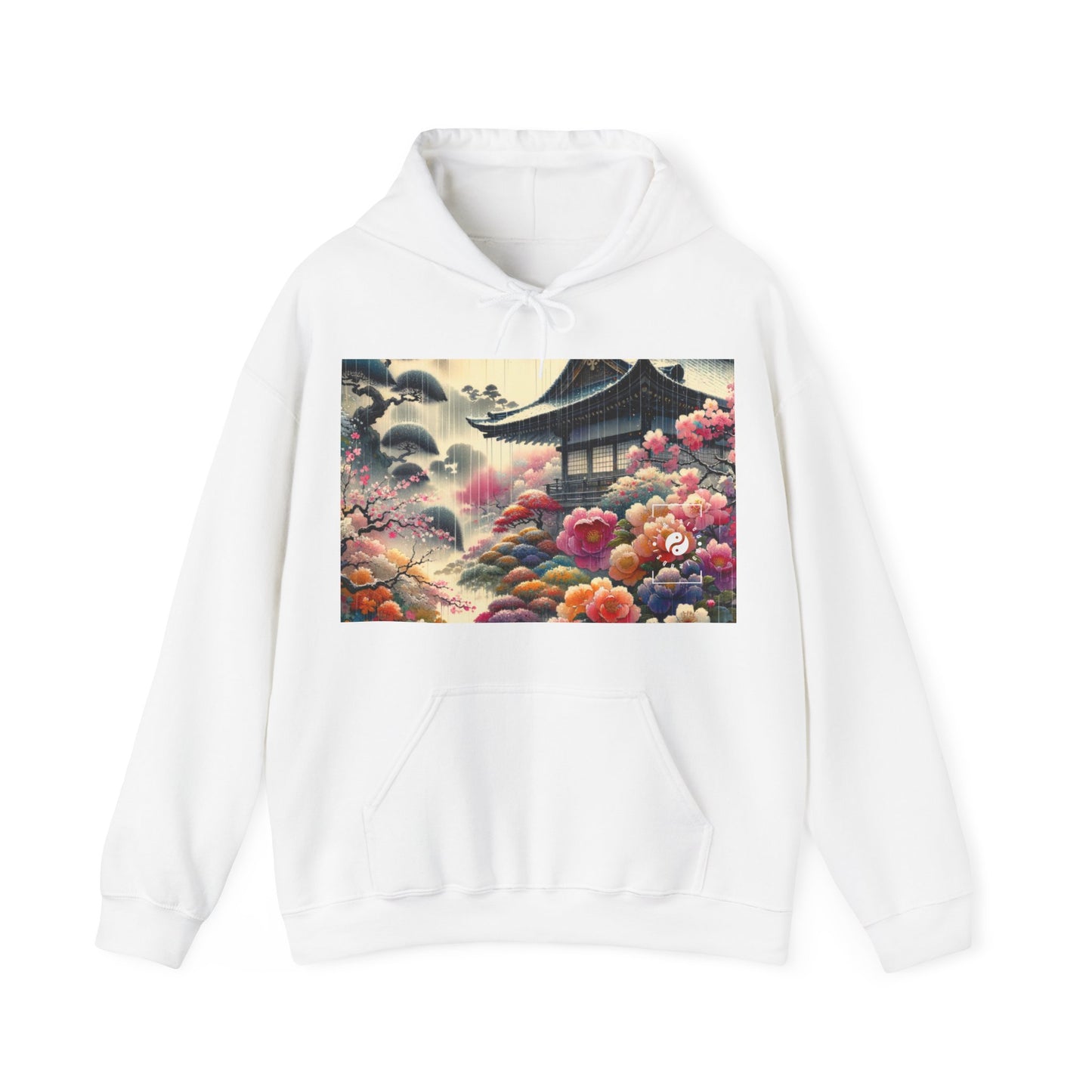 "Sakura Spectrum trempé par la pluie" - Sweat à capuche