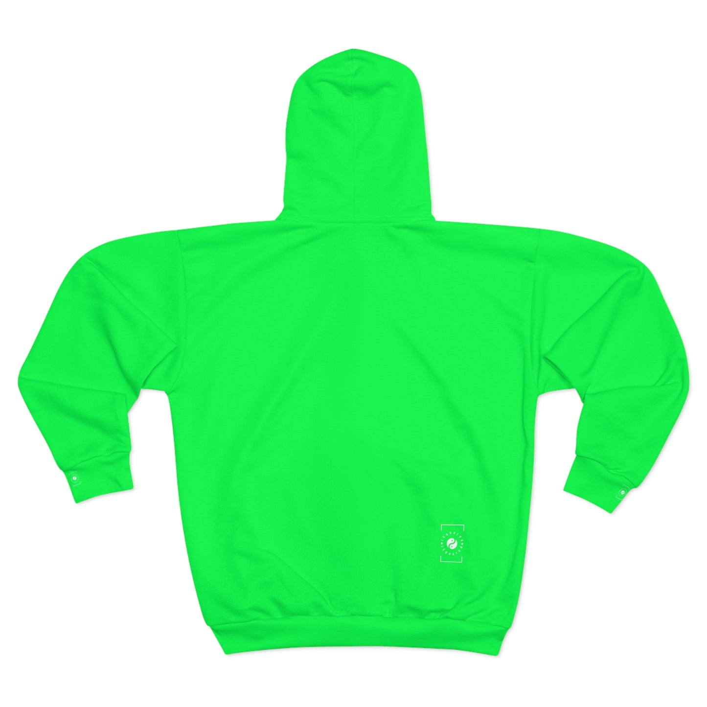 #0FFF50 Vert Néon - Sweat à capuche zippé