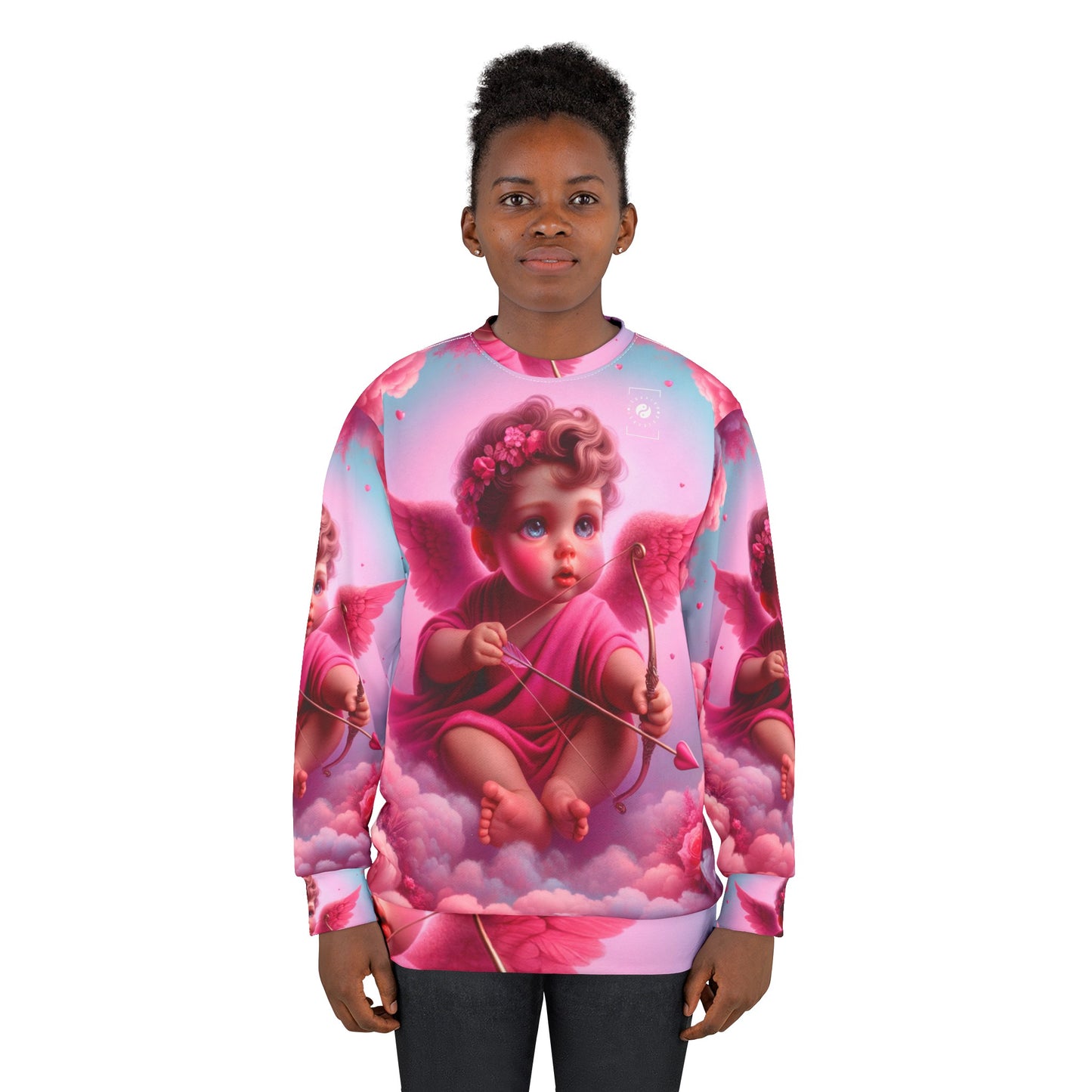 "Bold Blush: A Cupid's Love Affair" - Unisex Sweatshirt