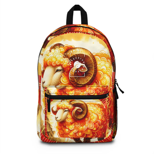 Auspicious Gold of Divine Ewe: Lunar New Year Backpackk