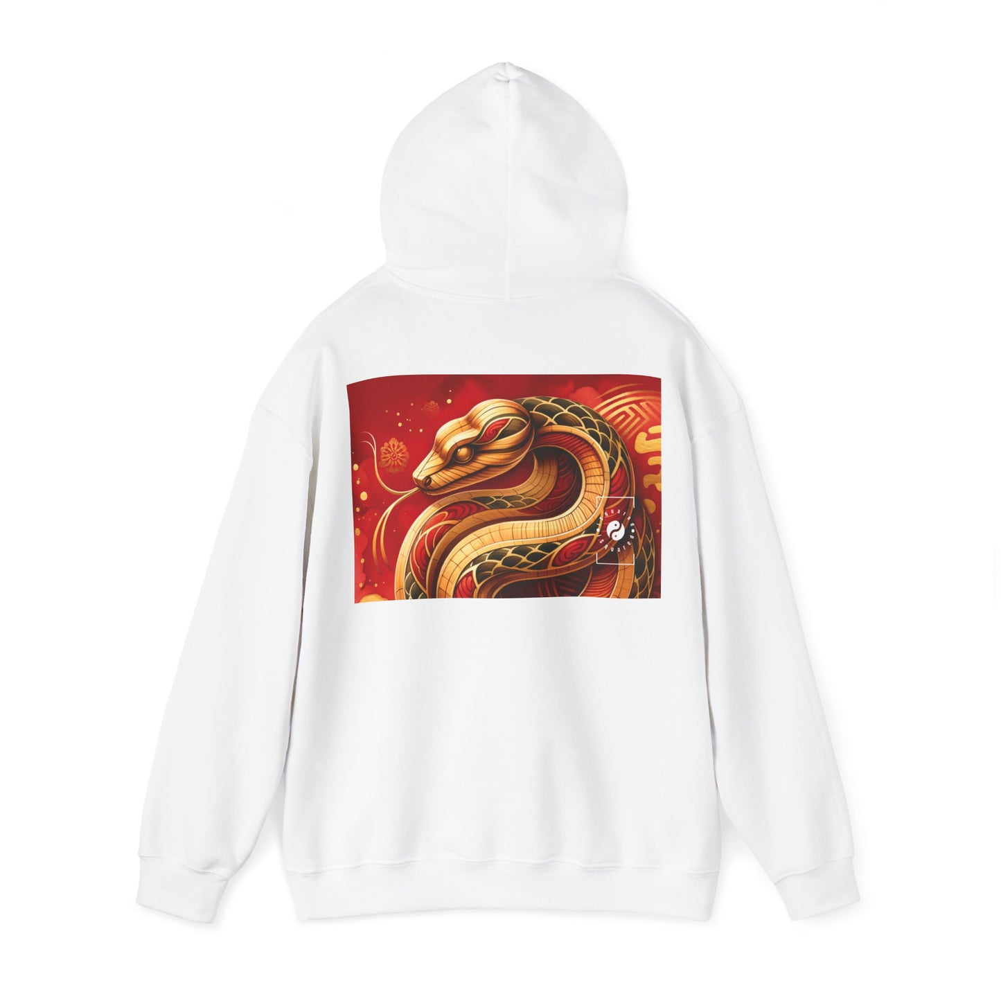 "Crimson Serenity: The Golden Snake" - Hoodie