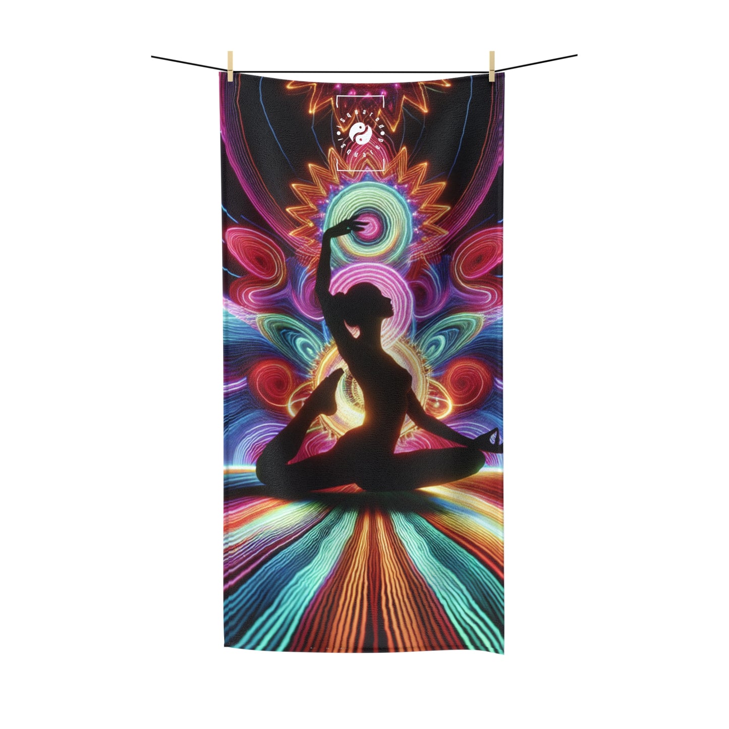 "Neon Zenith: Chromatic Balance" - All Purpose Yoga Towel