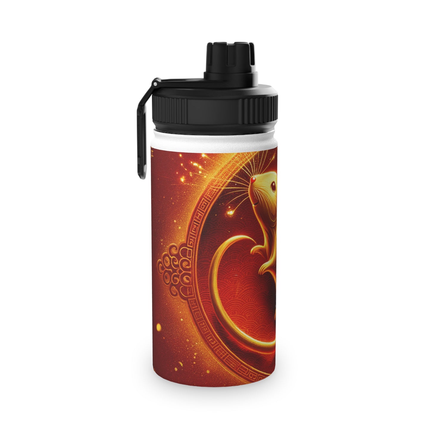 "Golden Emissary: A Lunar New Year's Tribute" - Sports Water Bottle