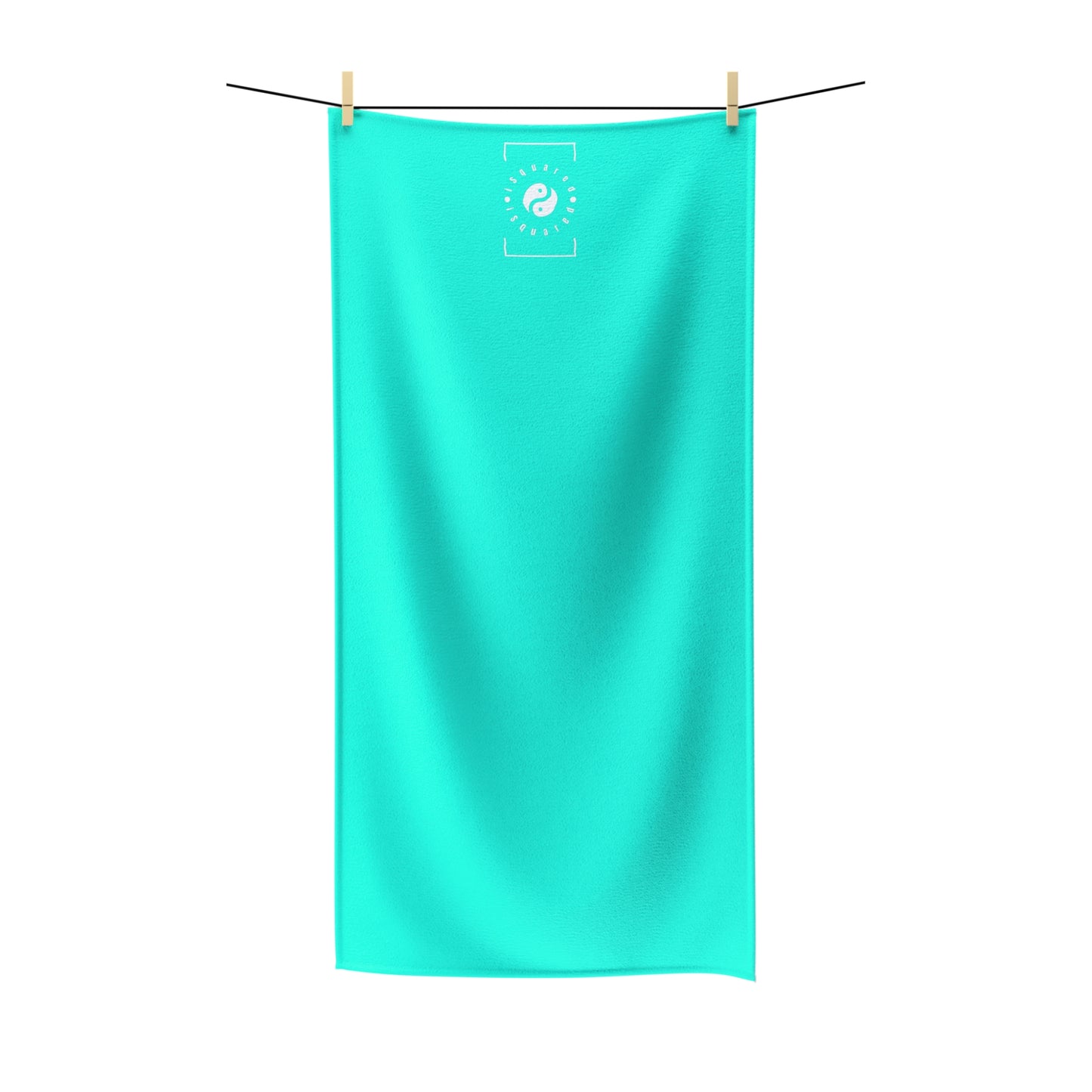 Neon Teal #11ffe3 - All Purpose Yoga Towel