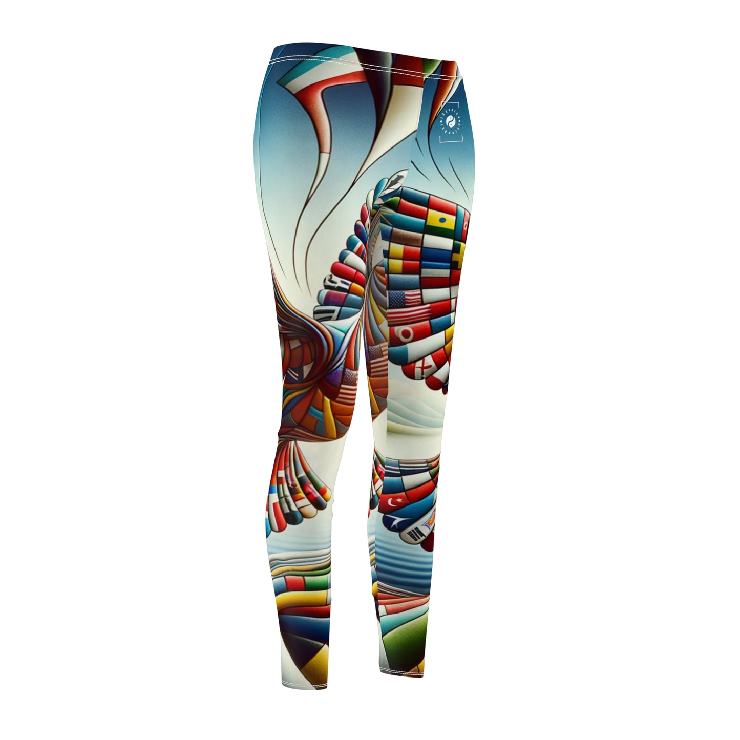 "Global Tapestry of Tranquility" - Casual Leggings