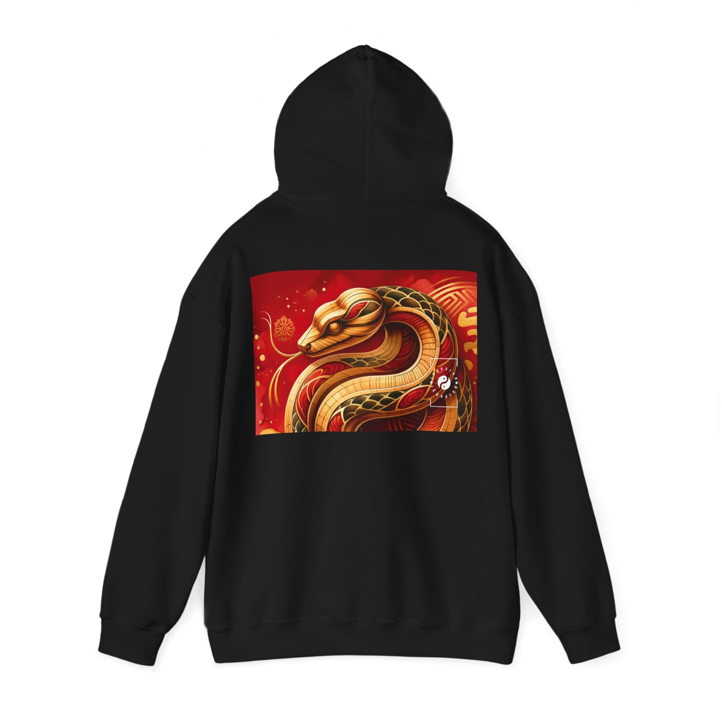 "Crimson Serenity: The Golden Snake" - Hoodie