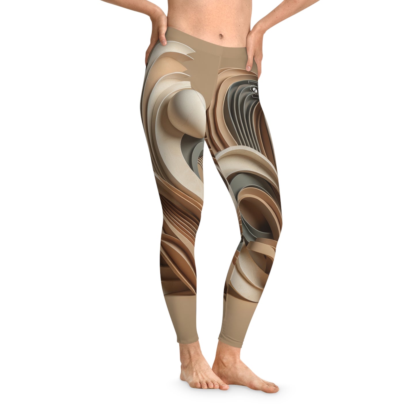 "Hepworth Hues: An Earth Tone Symphony" - Unisex Tights