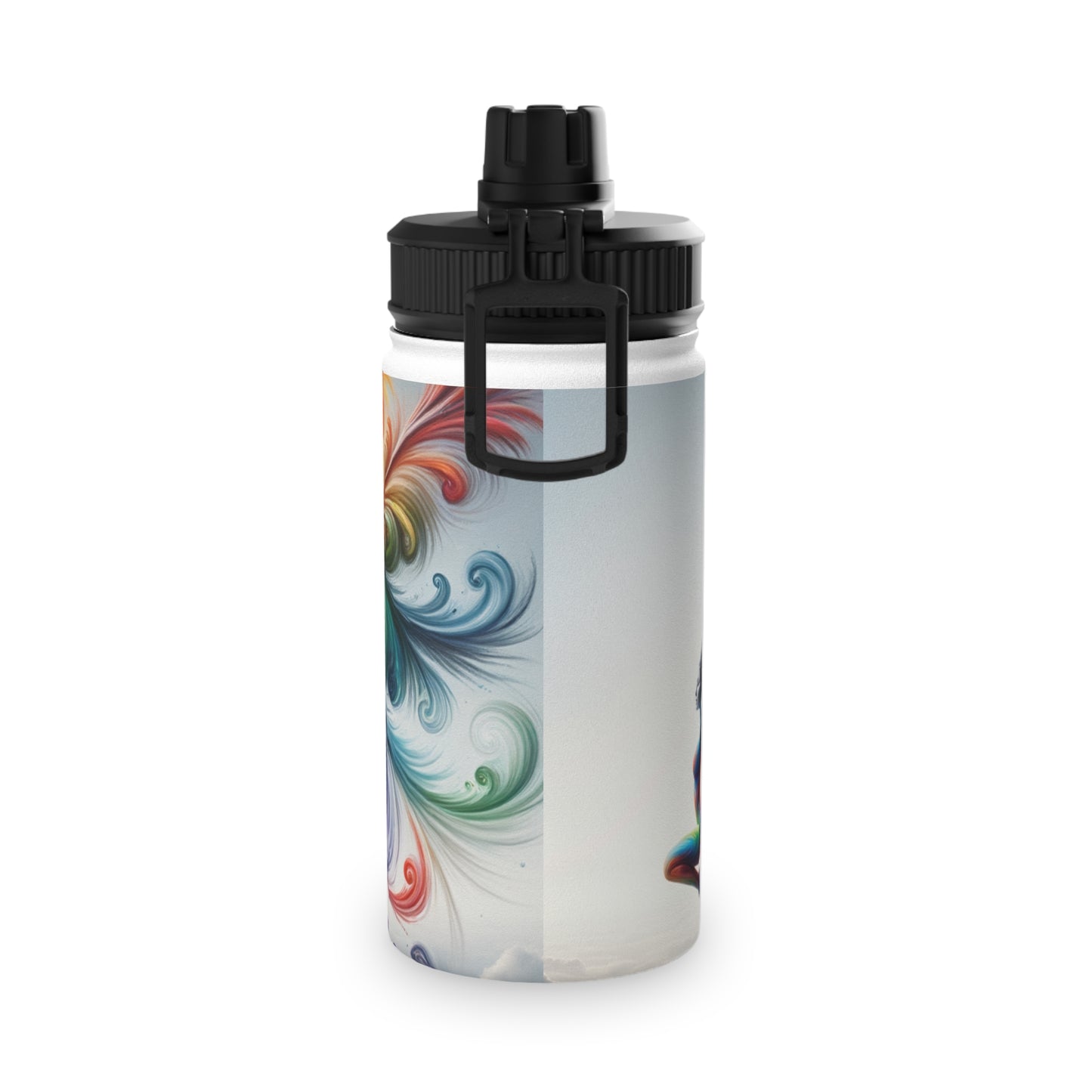 "Yogini's Rainbow Flight" - Sports Water Bottle