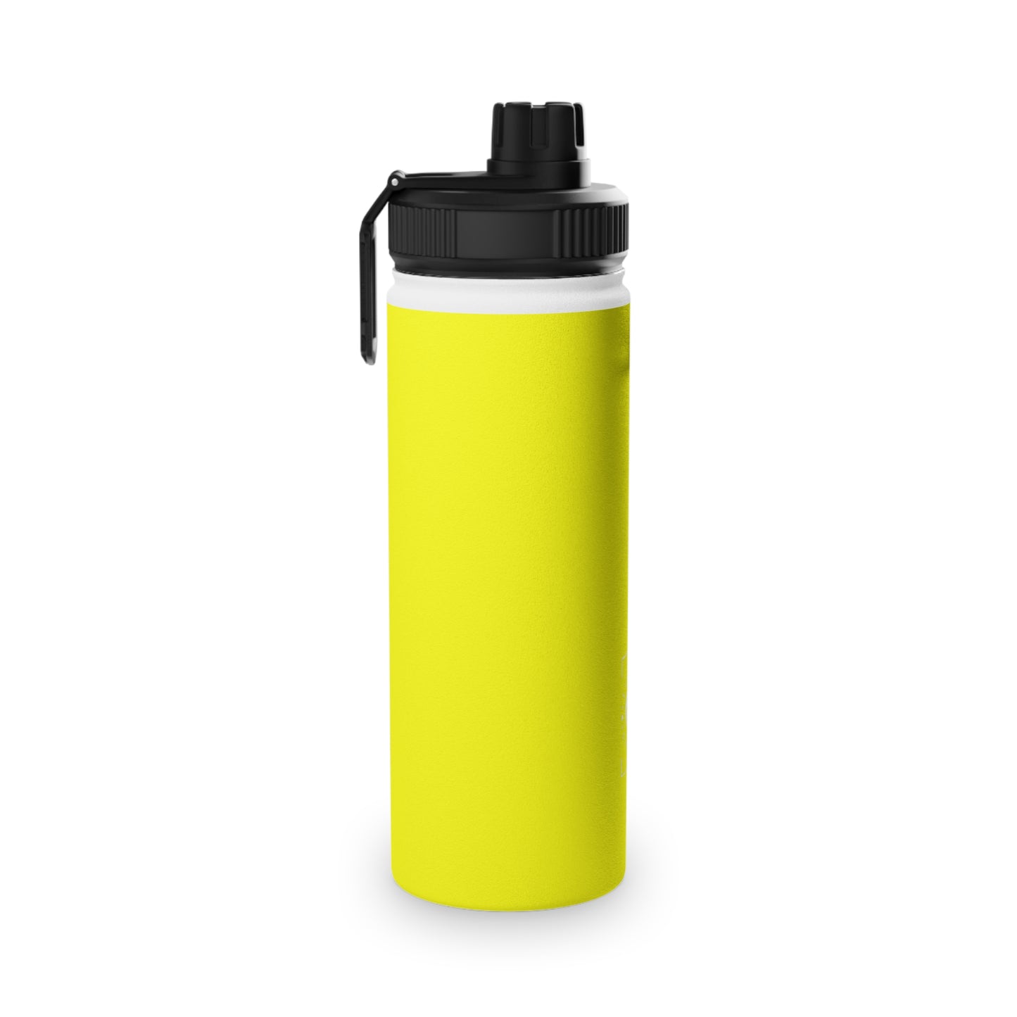 Neon Yellow FFFF00 - Sports Water Bottle