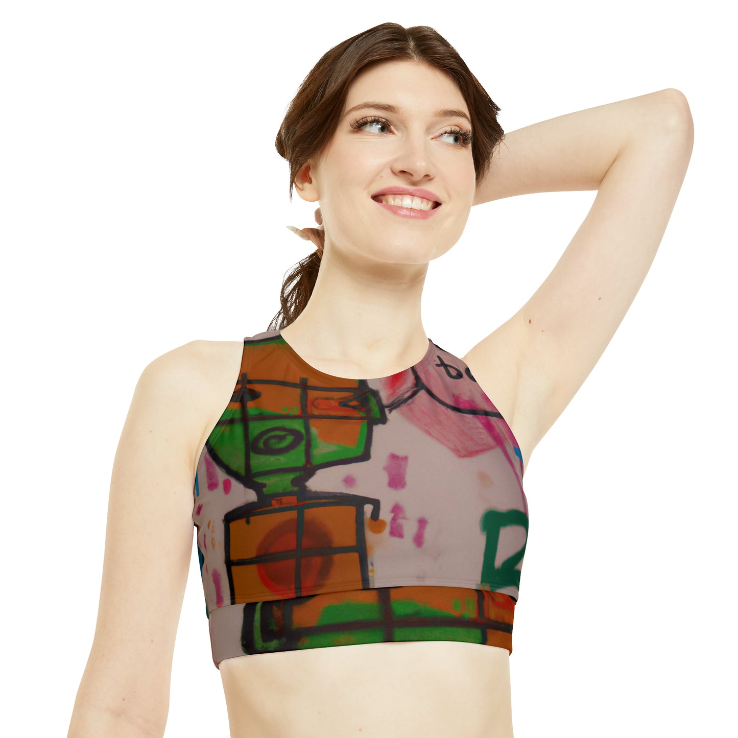 Leonardo Di Fresco - High Neck Crop Top