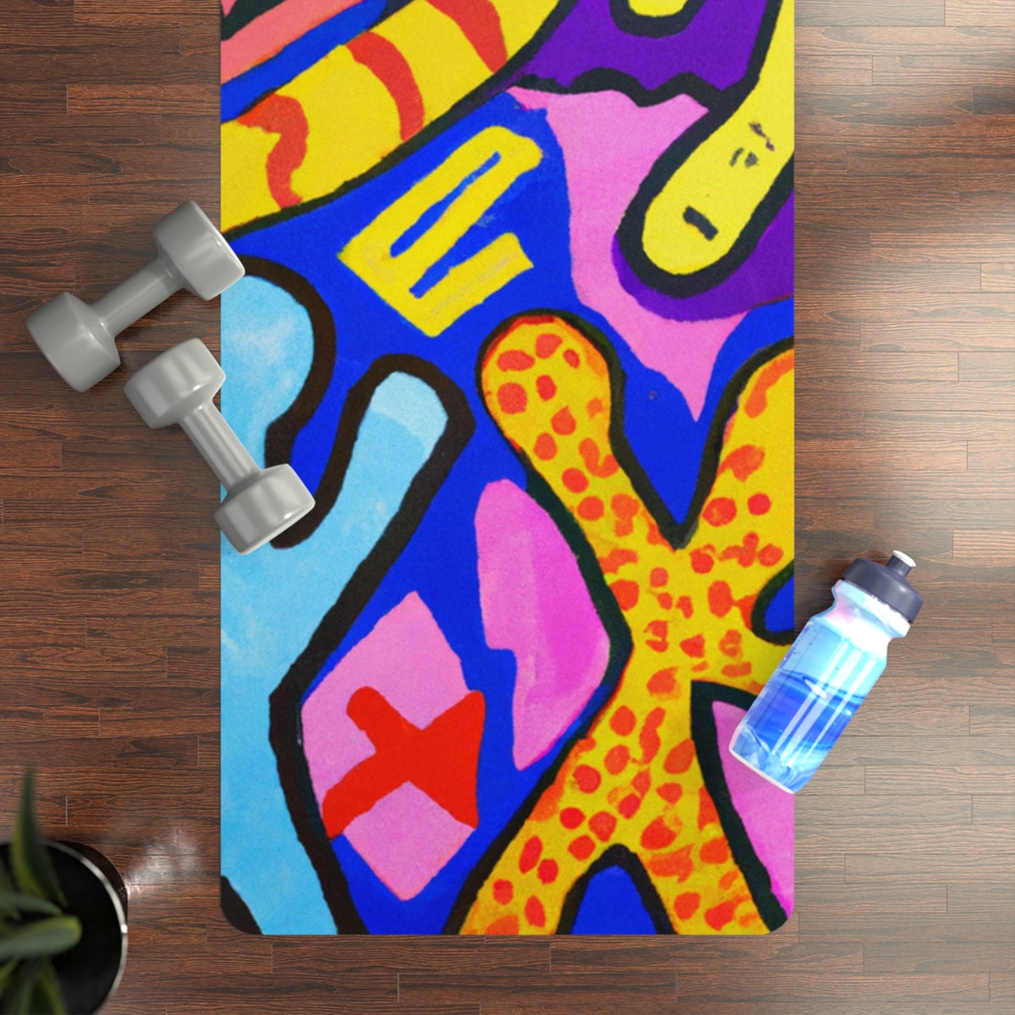 "Symbolic Jamboree" - Yoga Mat