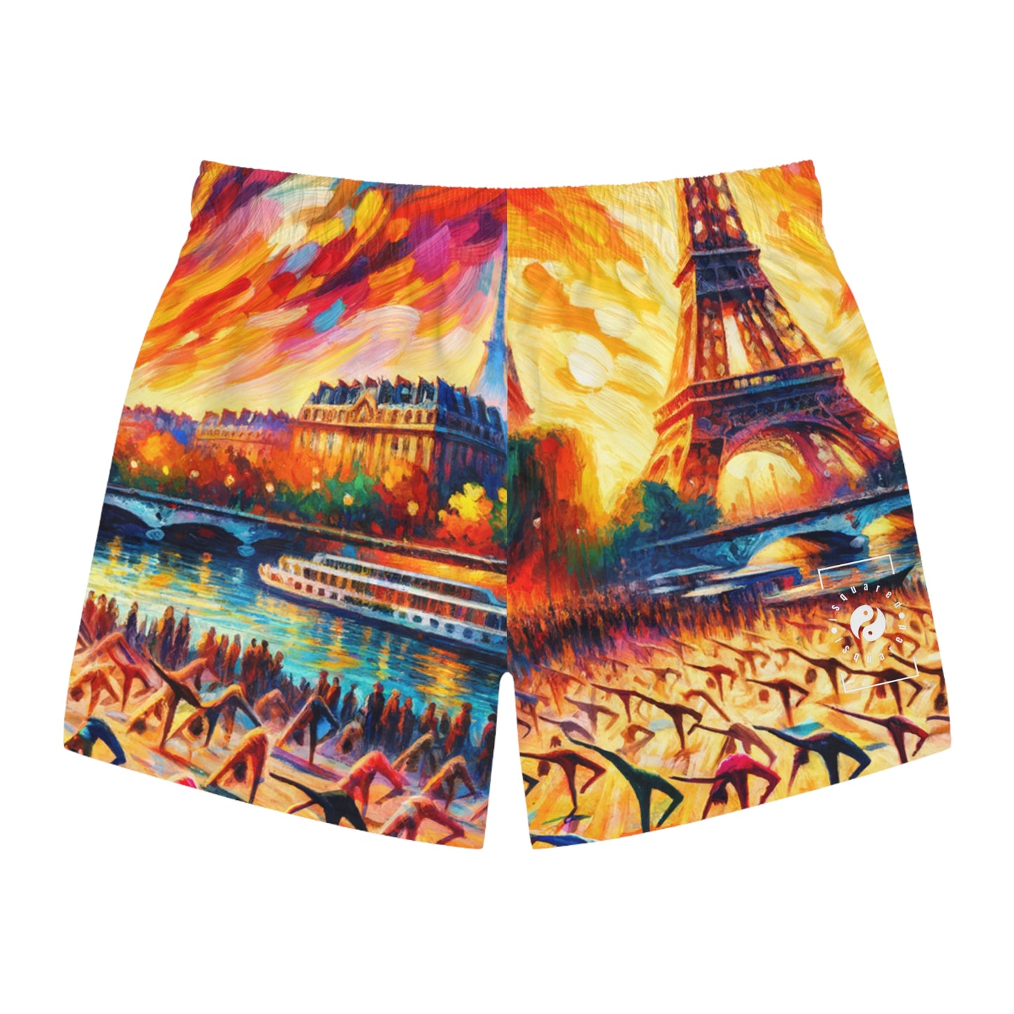 Parisian Yoga Chic - Swim Trunks for Men