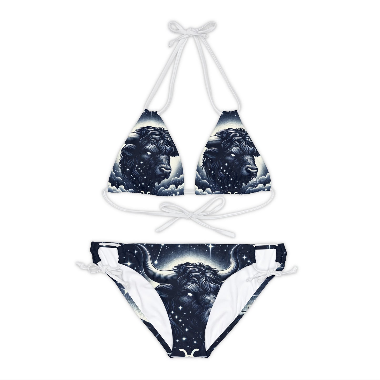 Celestial Taurine Constellation - Lace-up Bikini Set