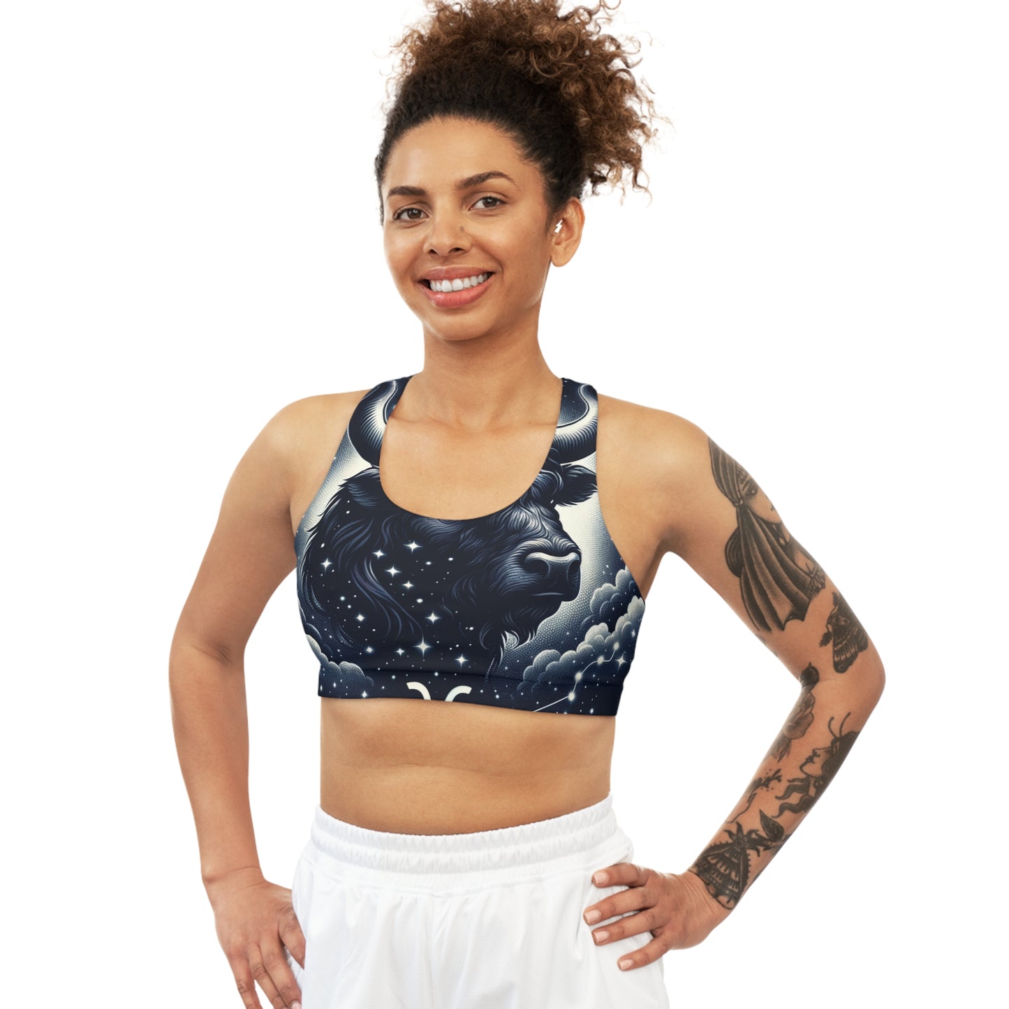 Celestial Taurine Constellation - Seamless Sports Bra