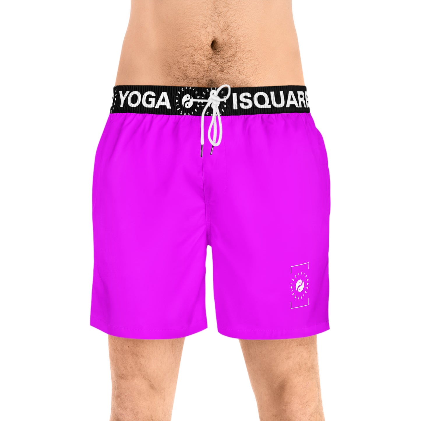 #f000ff Neon Purple - Swim Shorts (Mid-Length) for Men